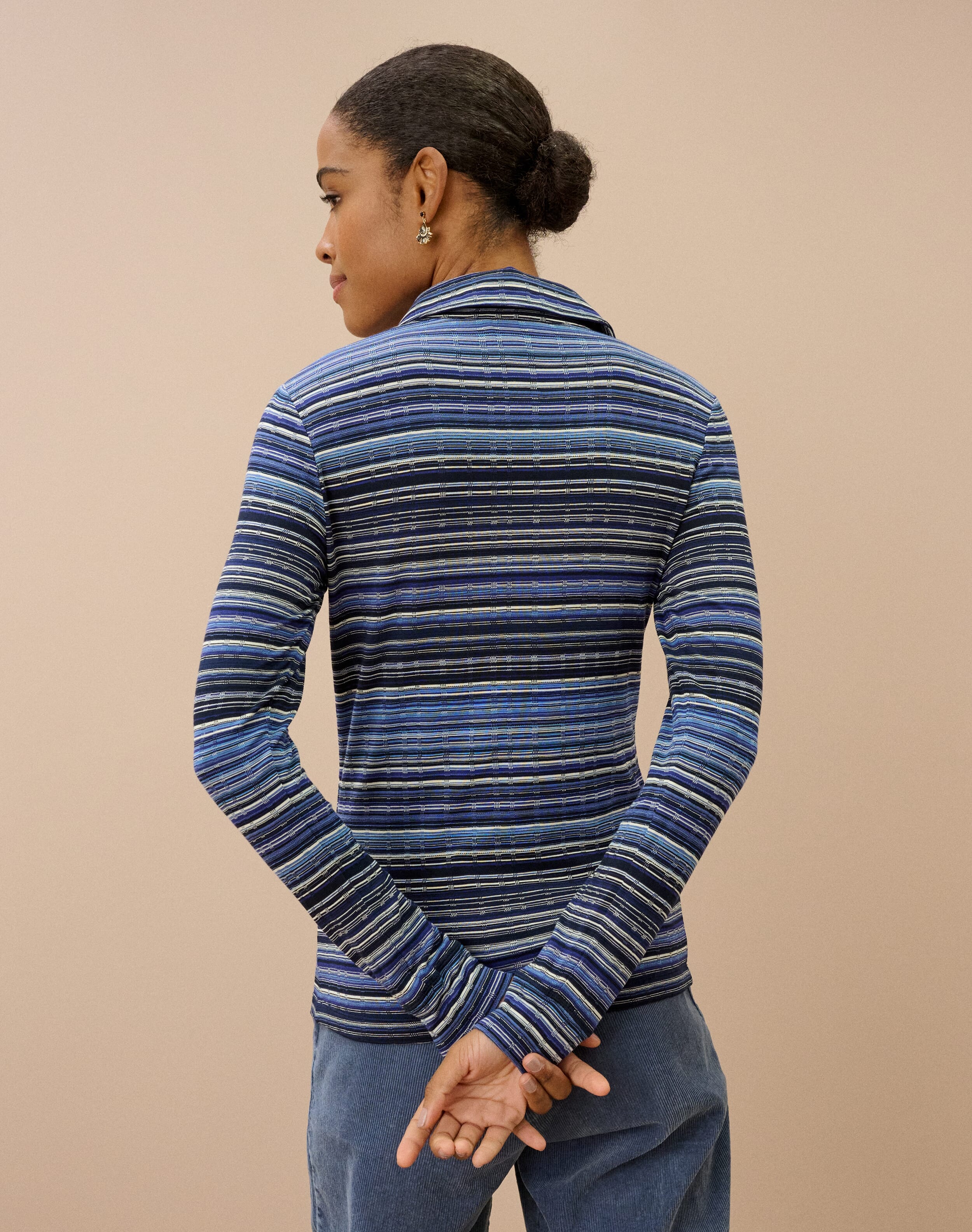 Fine Stripe Jersey Shirt