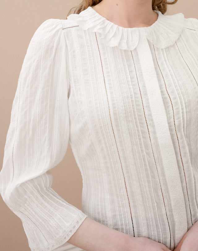 Organic Cotton Fitted Blouse