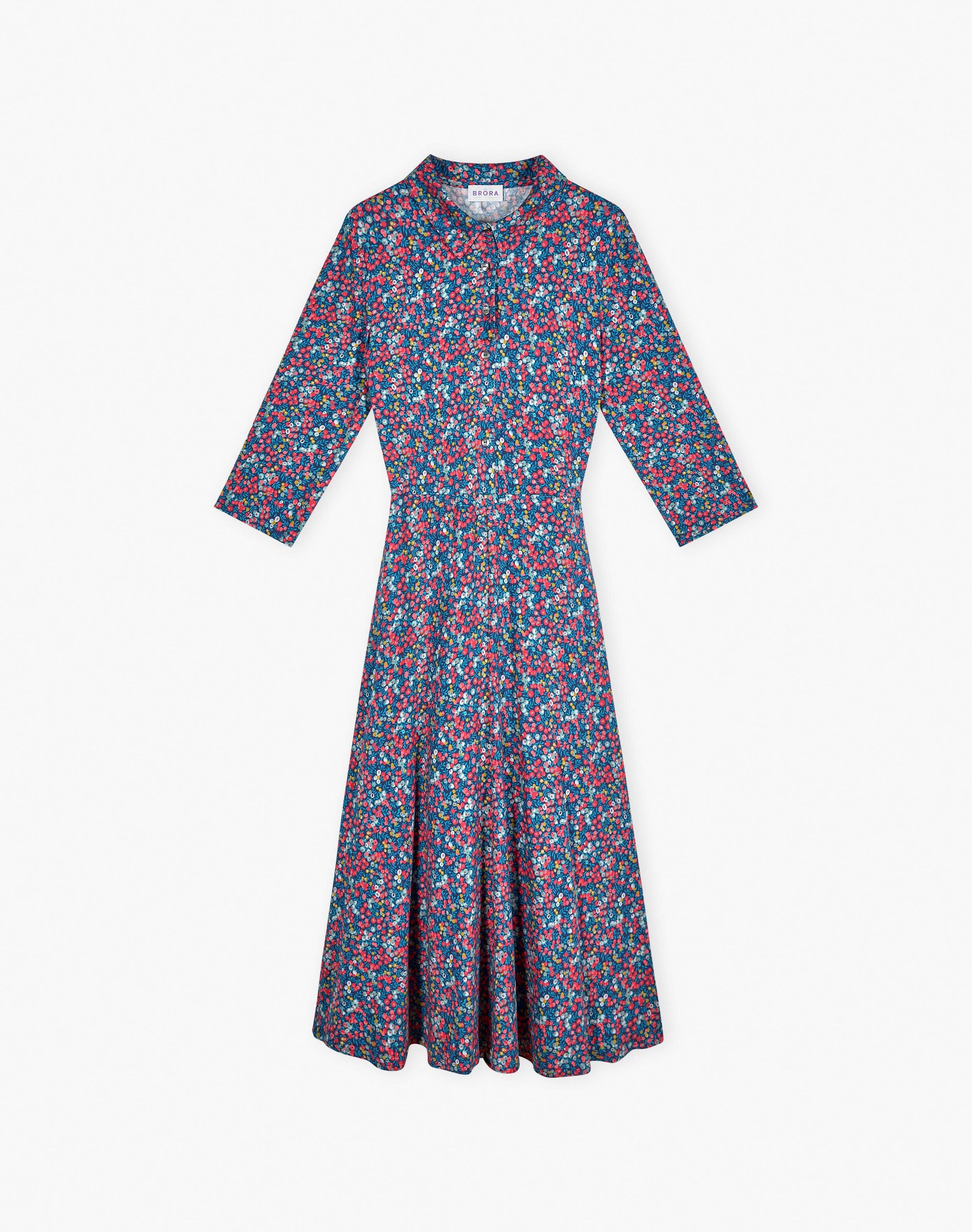 Liberty Print Jersey Shirt Dress