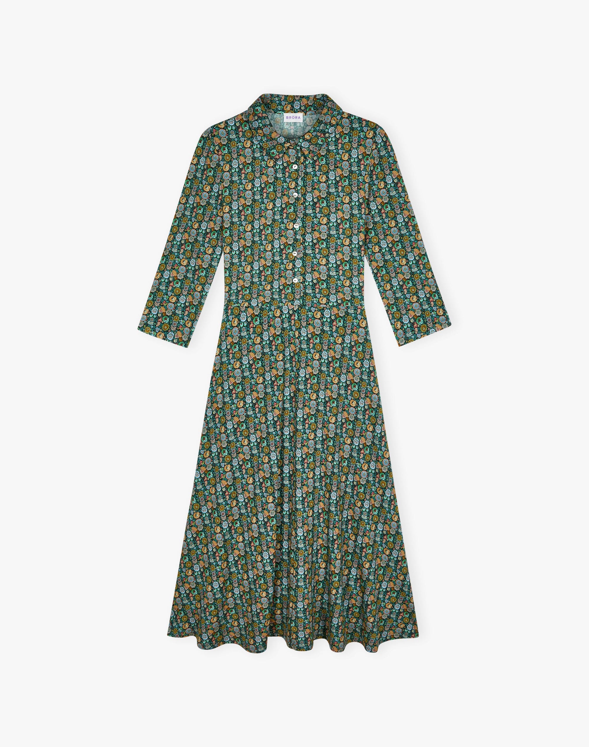 Liberty Print Jersey Shirt Dress