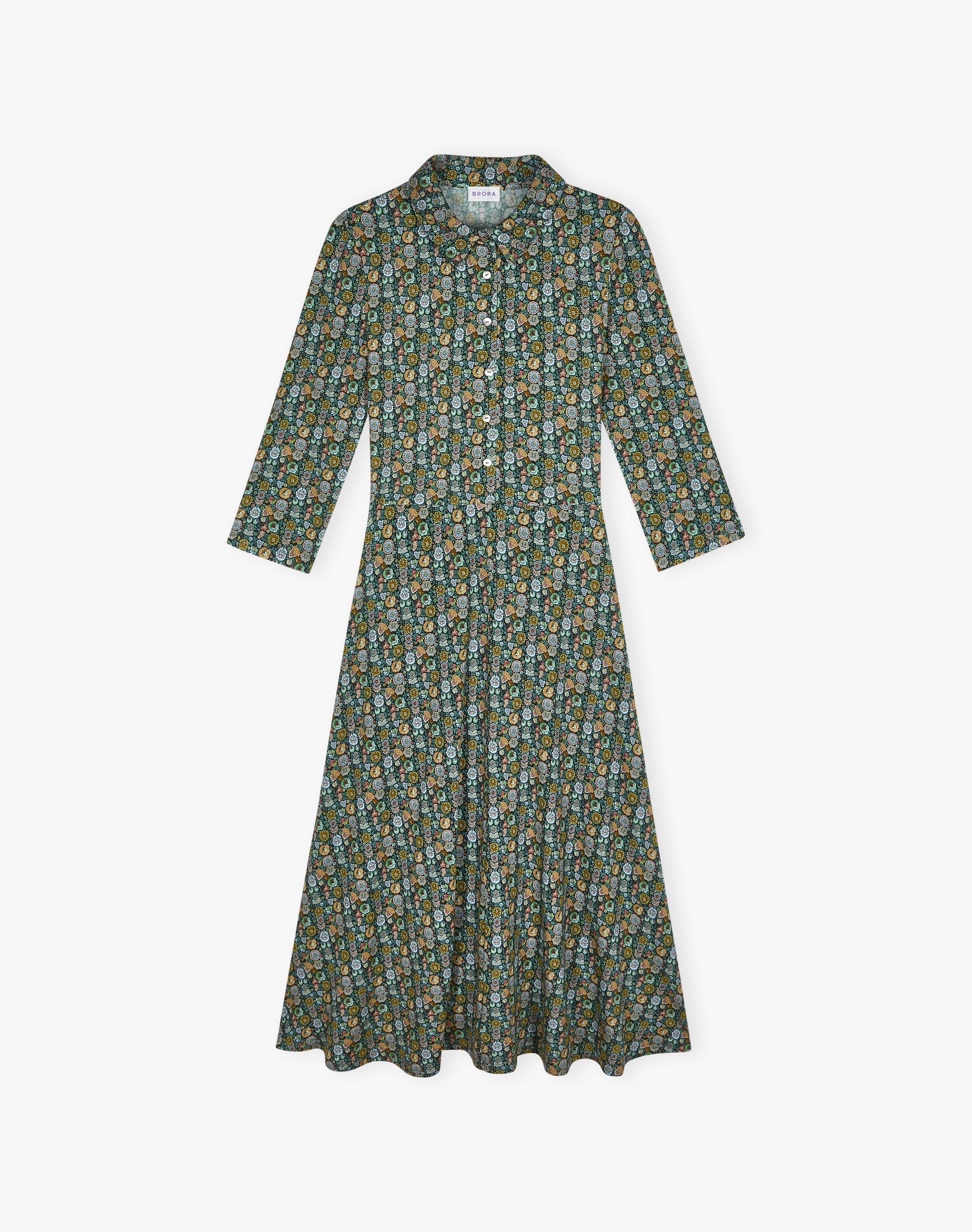 Liberty Print Jersey Shirt Dress