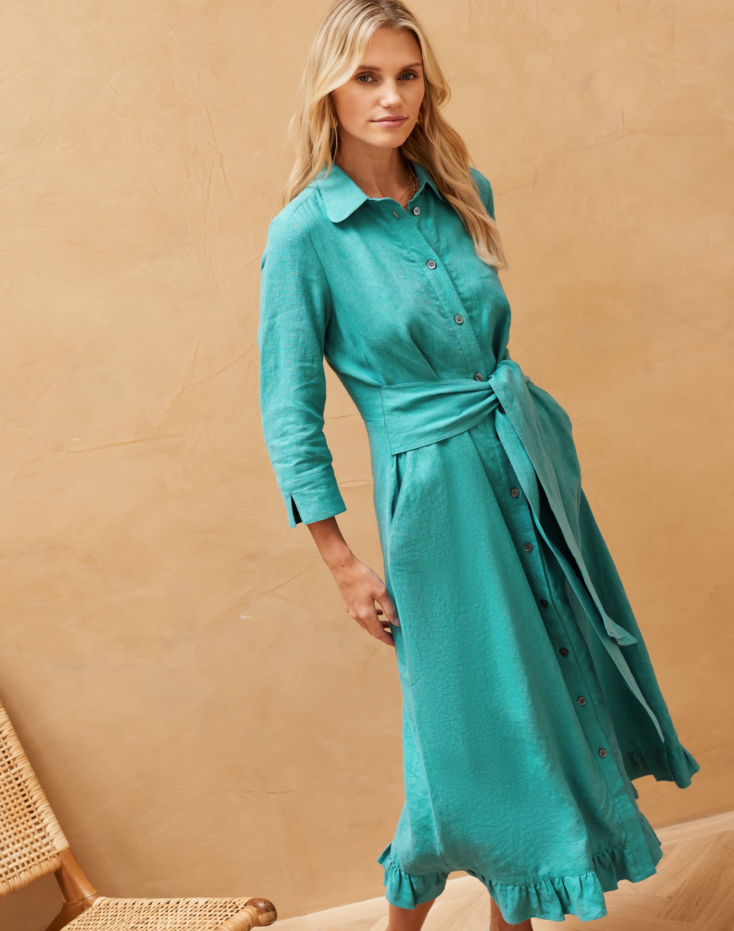 Linen Shirt Dress