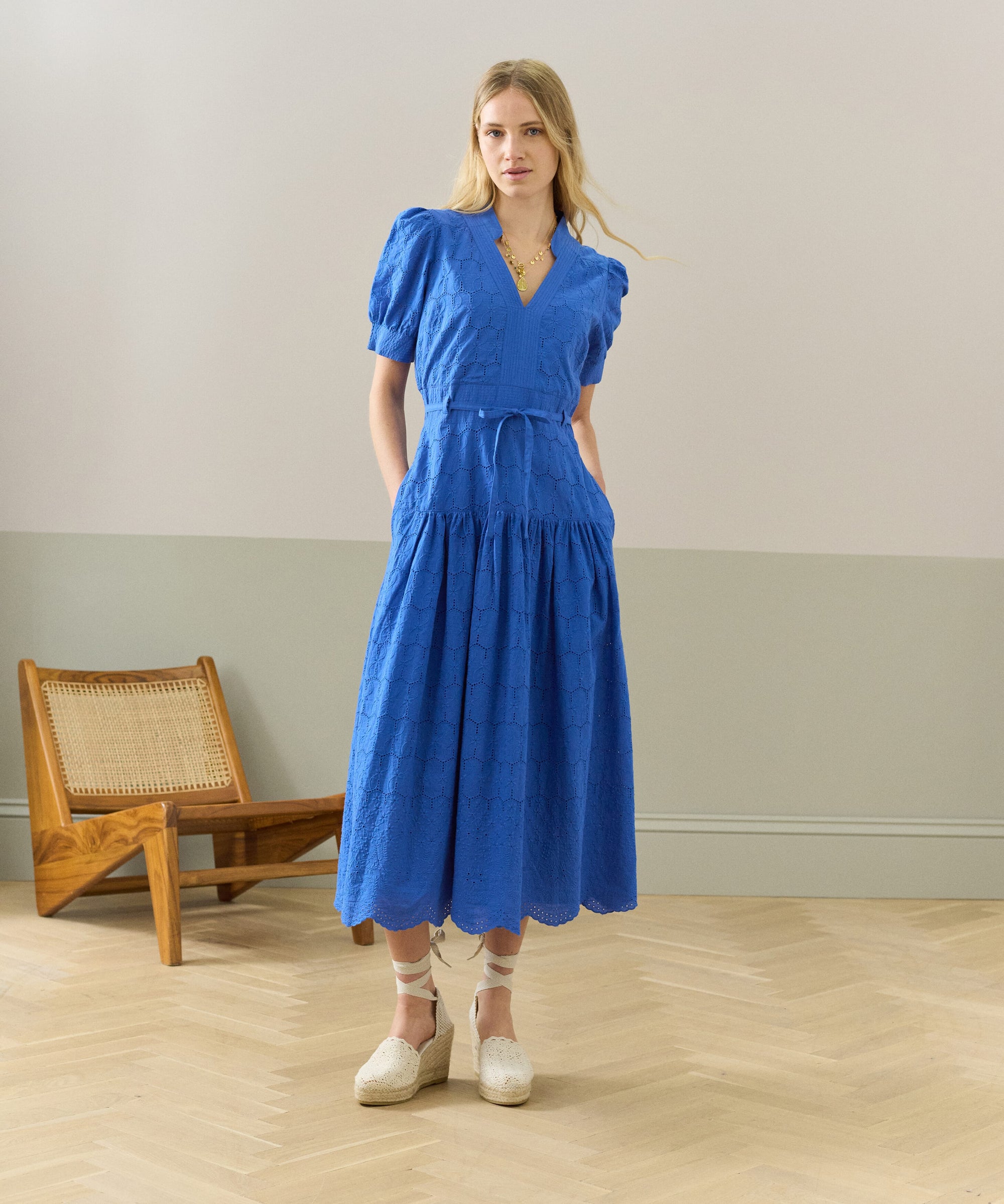 Cotton Broderie Anglaise Dress