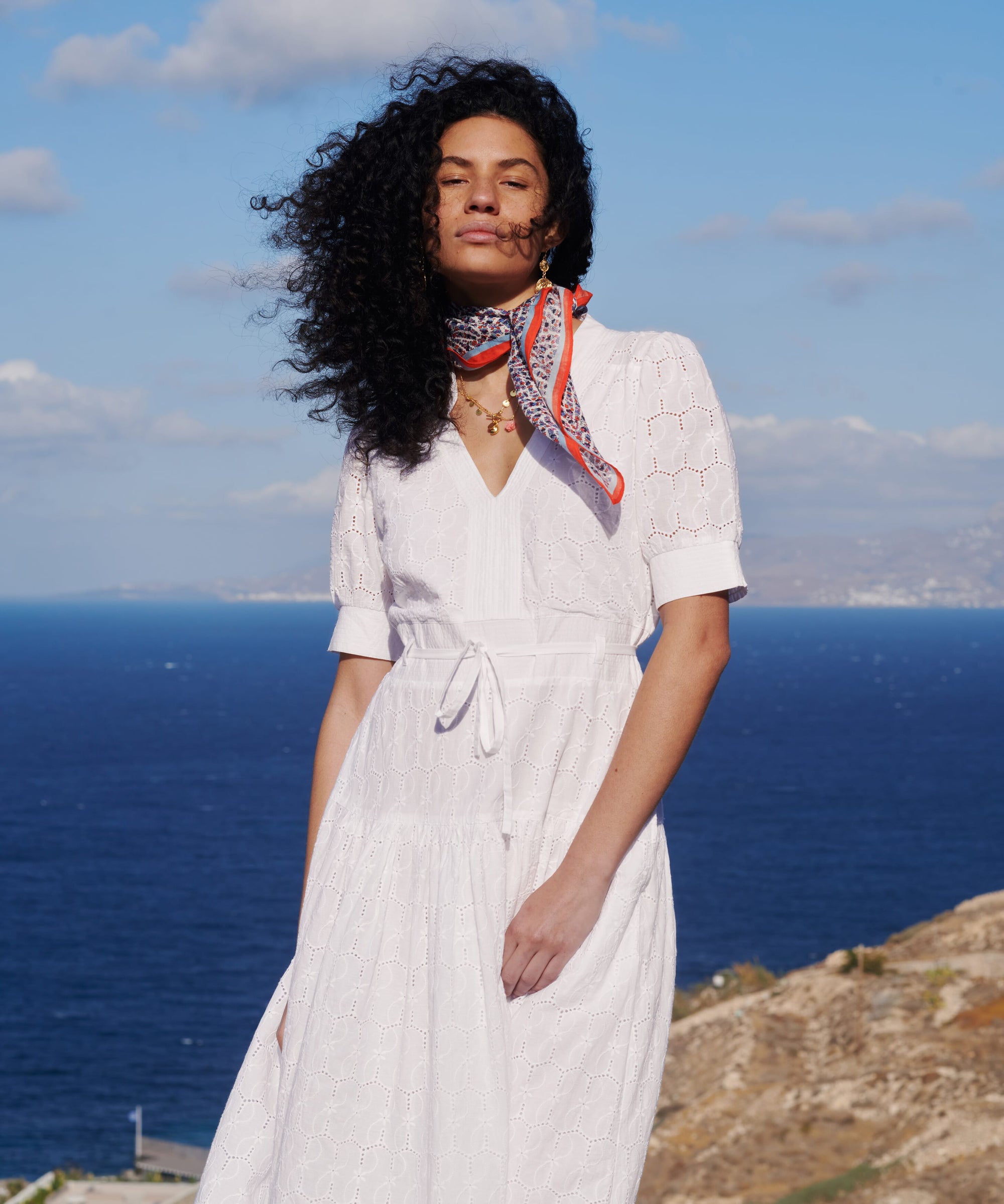 Cotton Broderie Anglaise Dress
