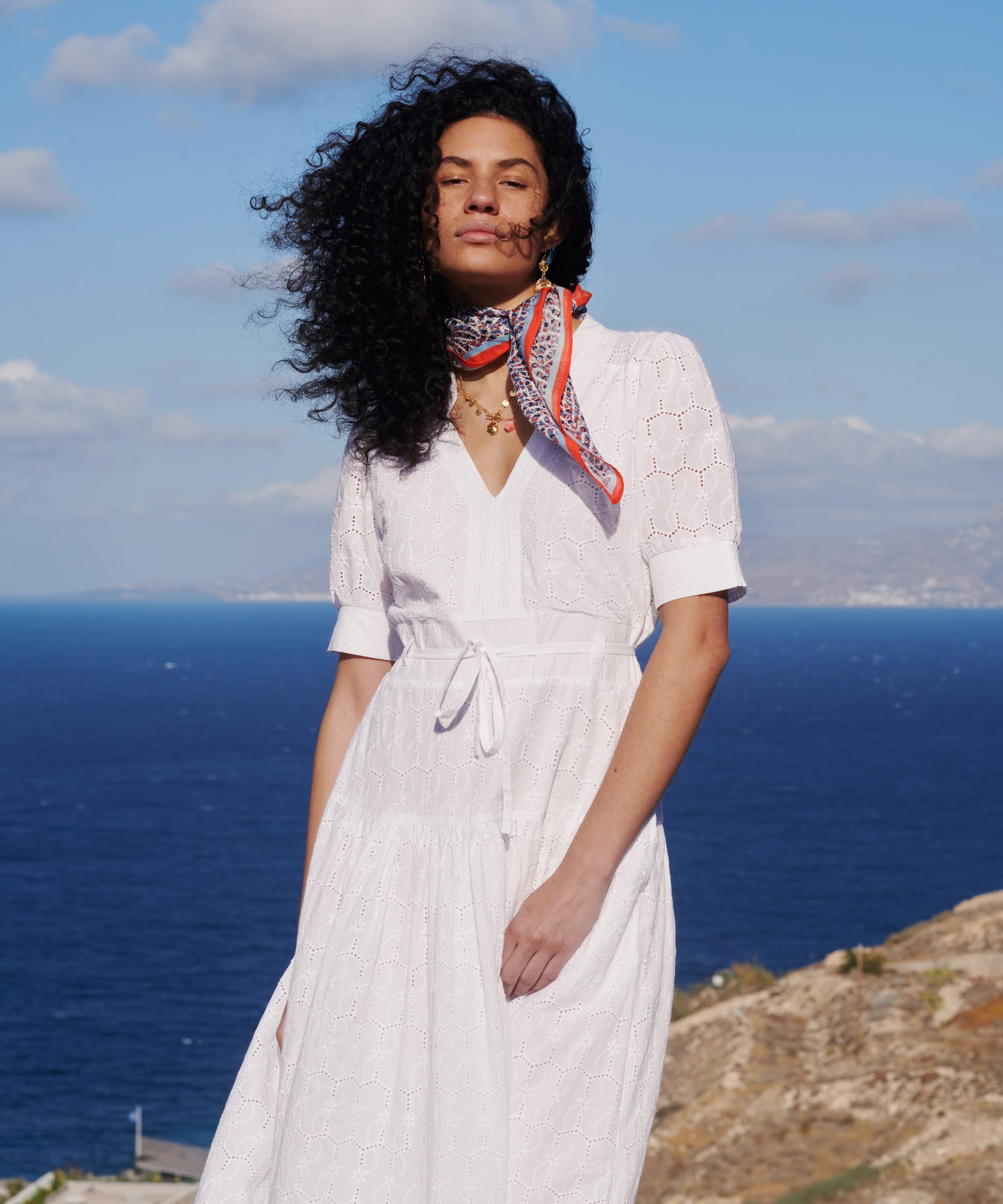 Cotton Broderie Anglaise Dress