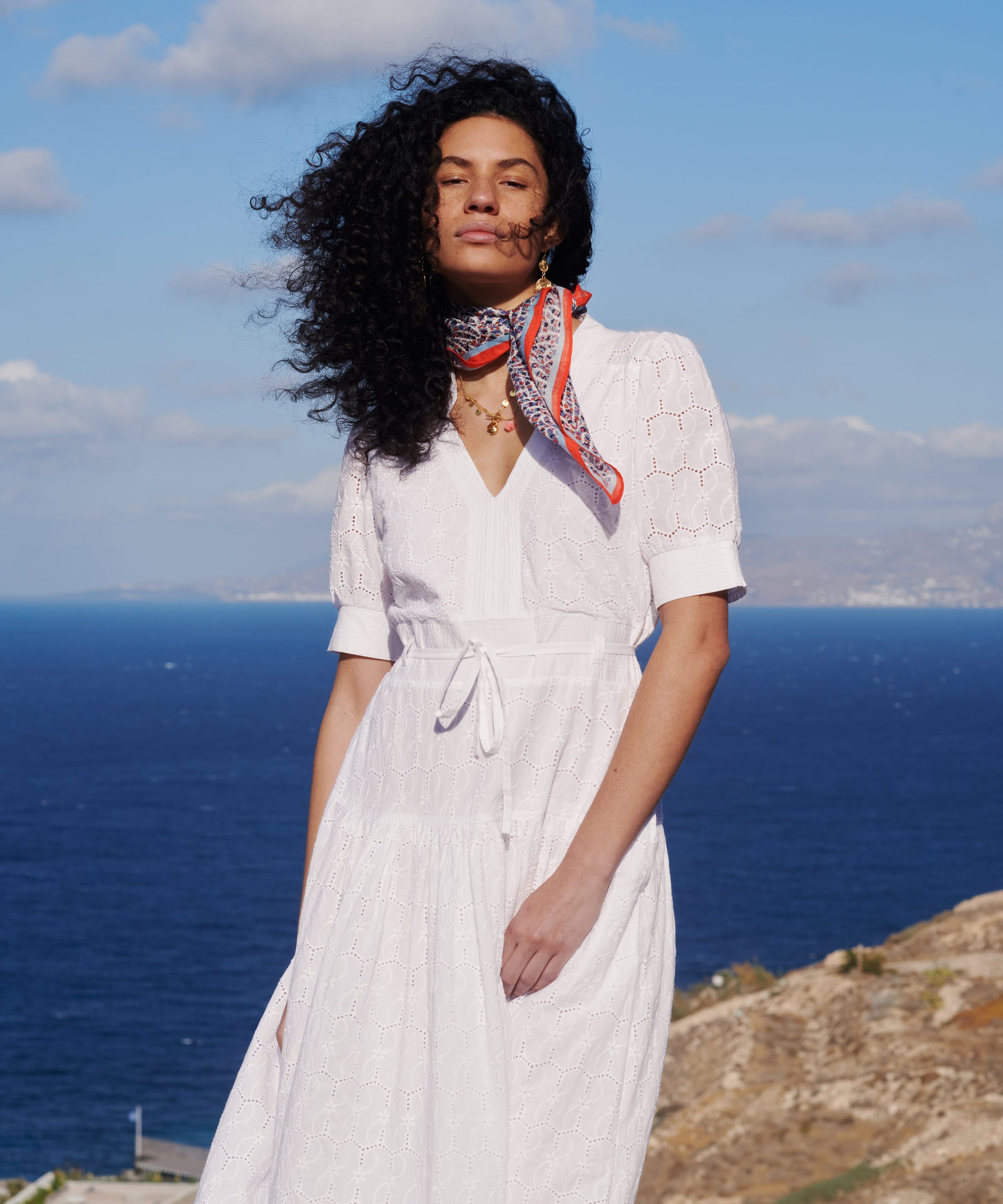 Cotton Broderie Anglaise Dress