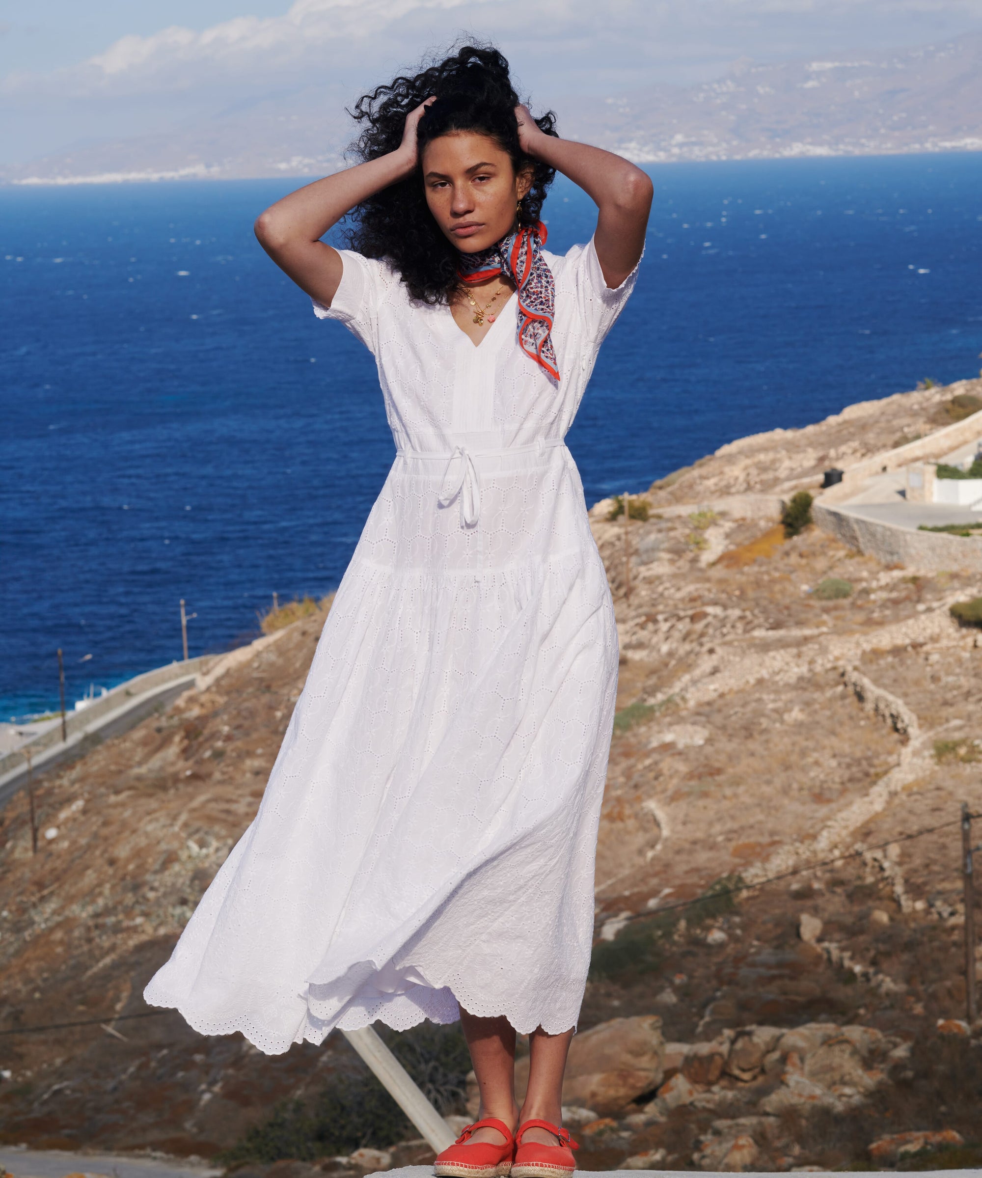 Cotton Broderie Anglaise Dress