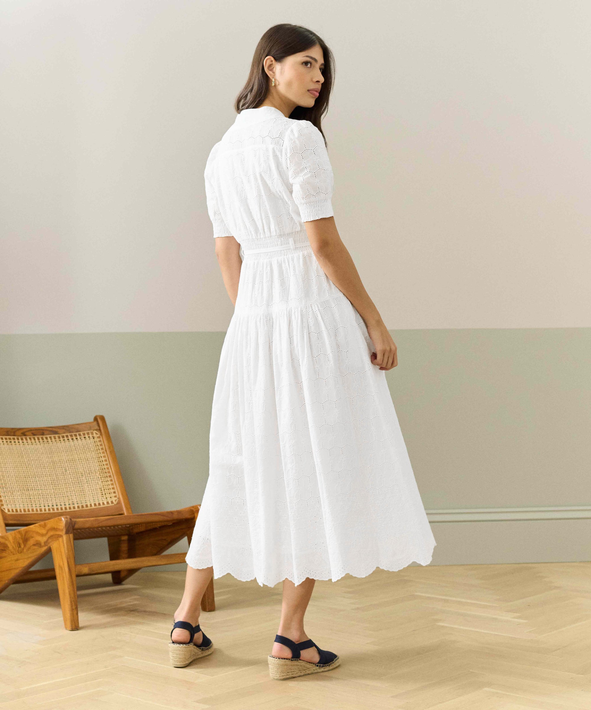Cotton Broderie Anglaise Dress