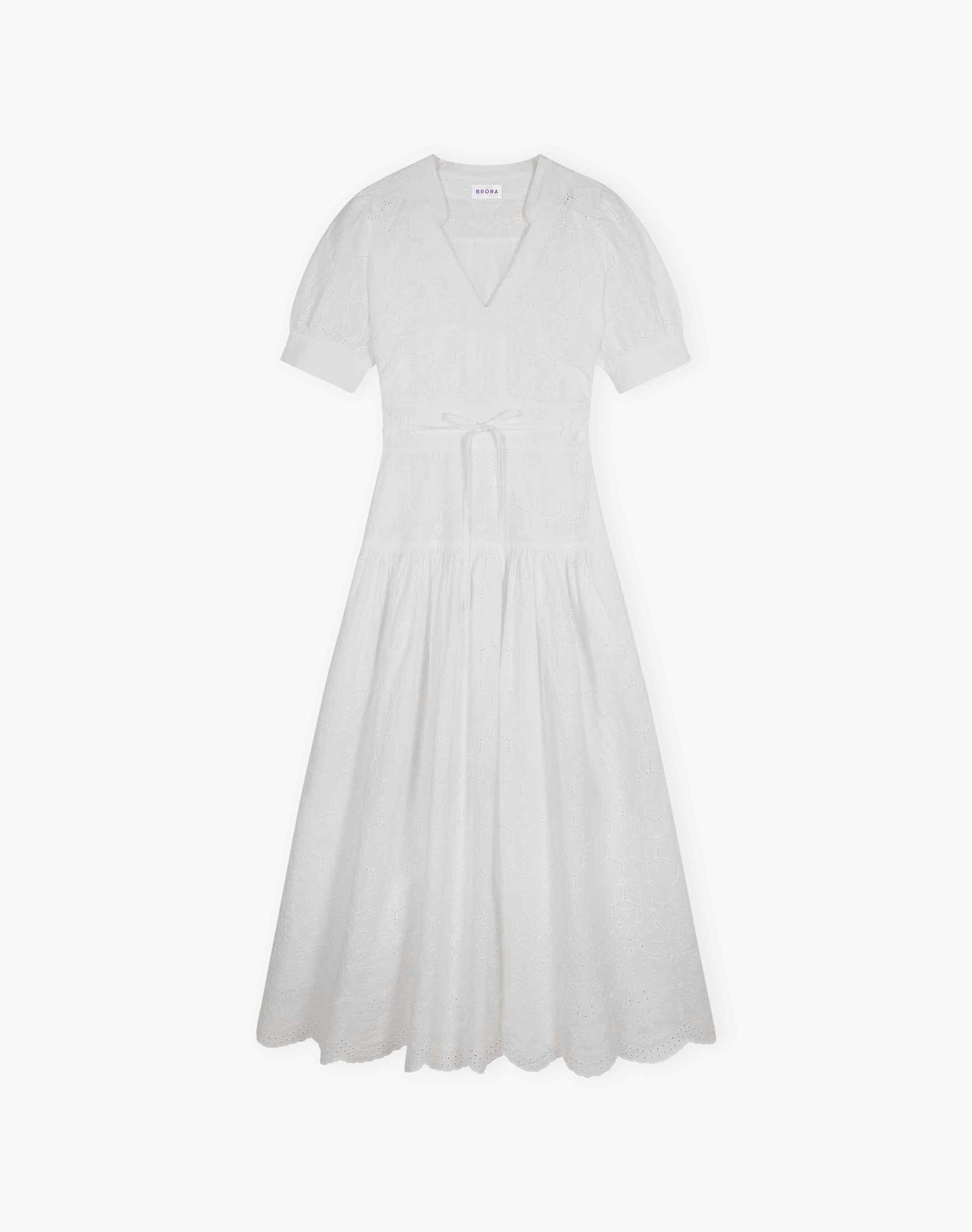 Cotton Broderie Anglaise Dress