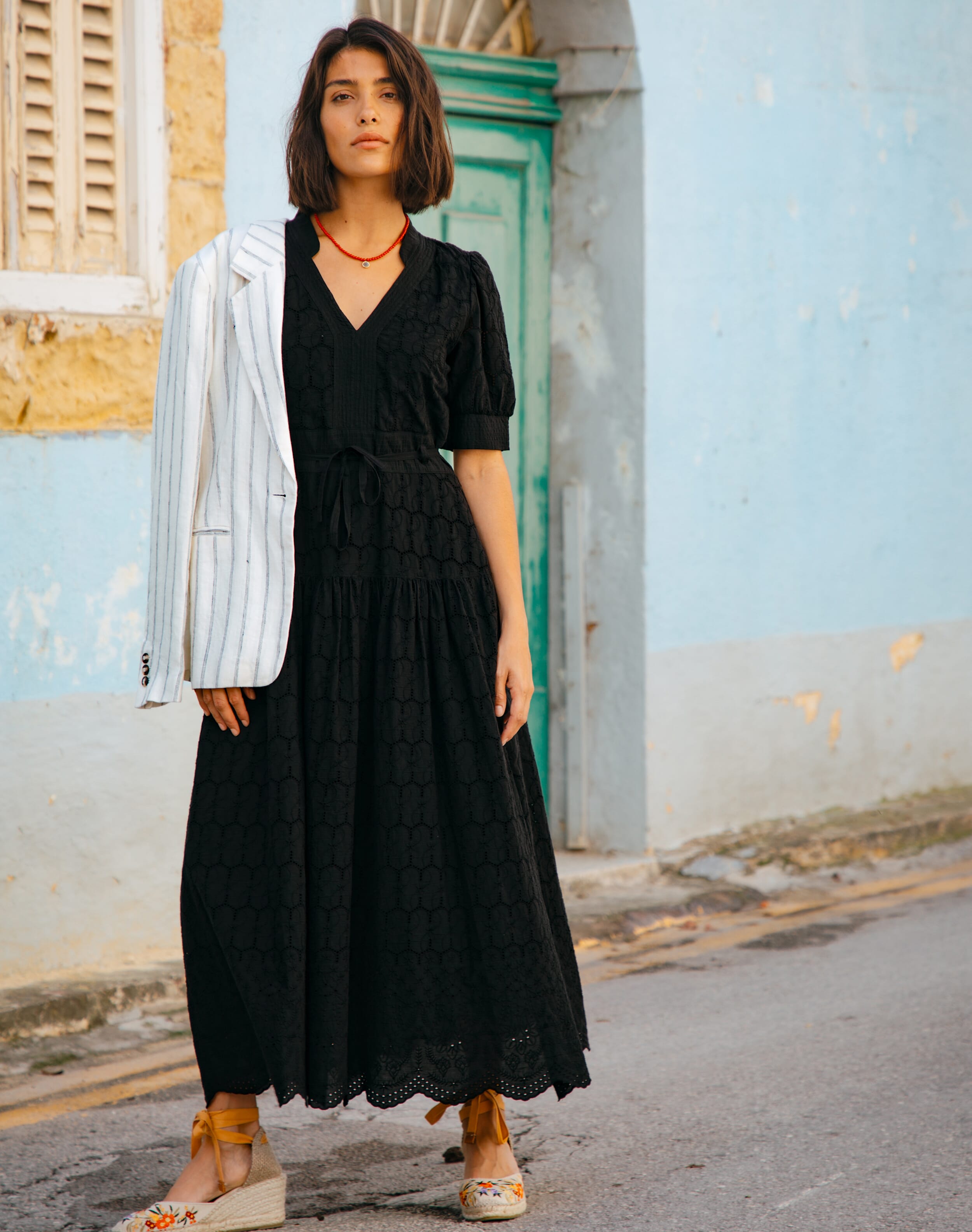 Cotton Broderie Anglaise Dress