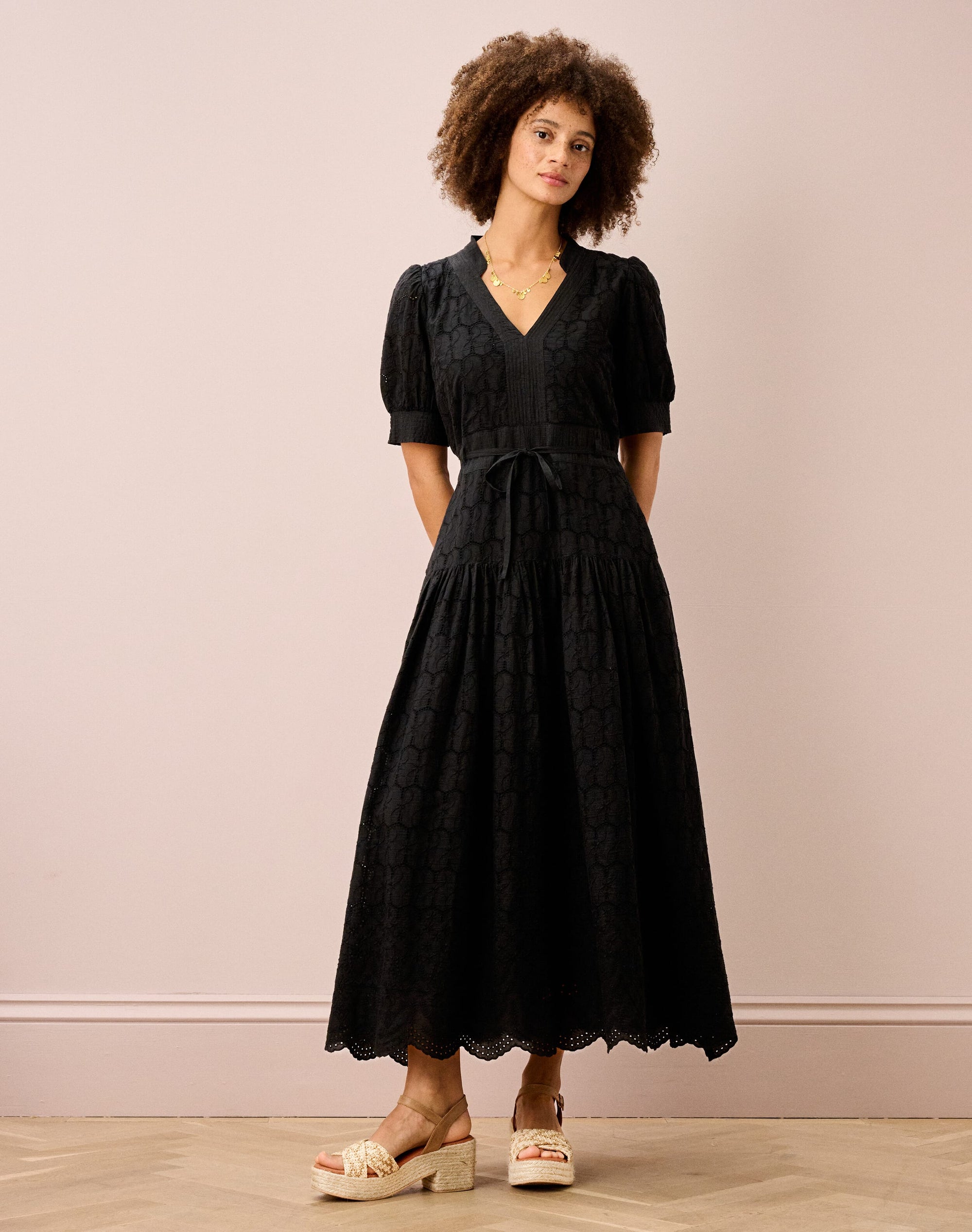 Cotton Broderie Anglaise Dress