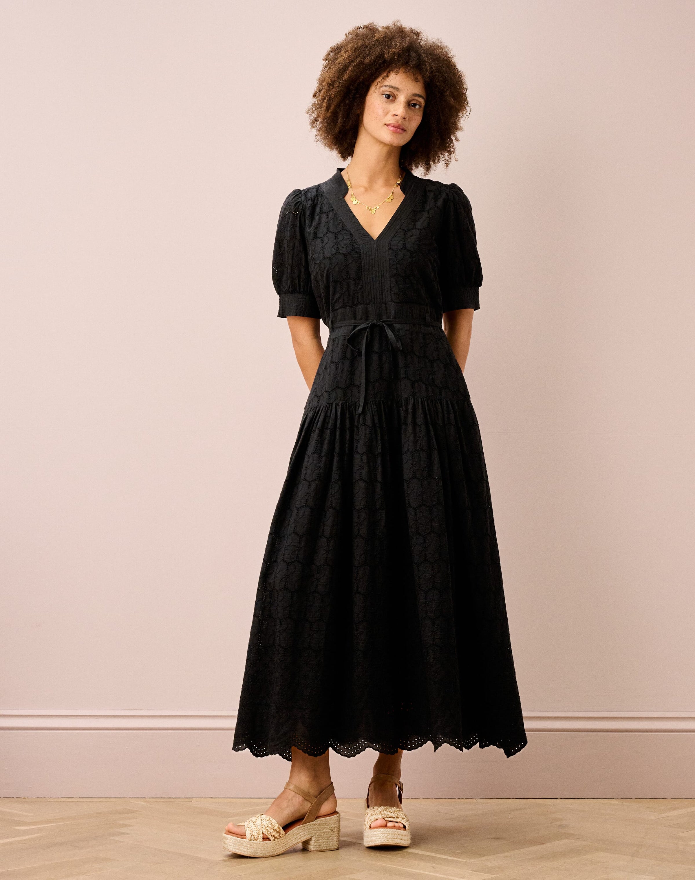 Cotton Broderie Anglaise Dress