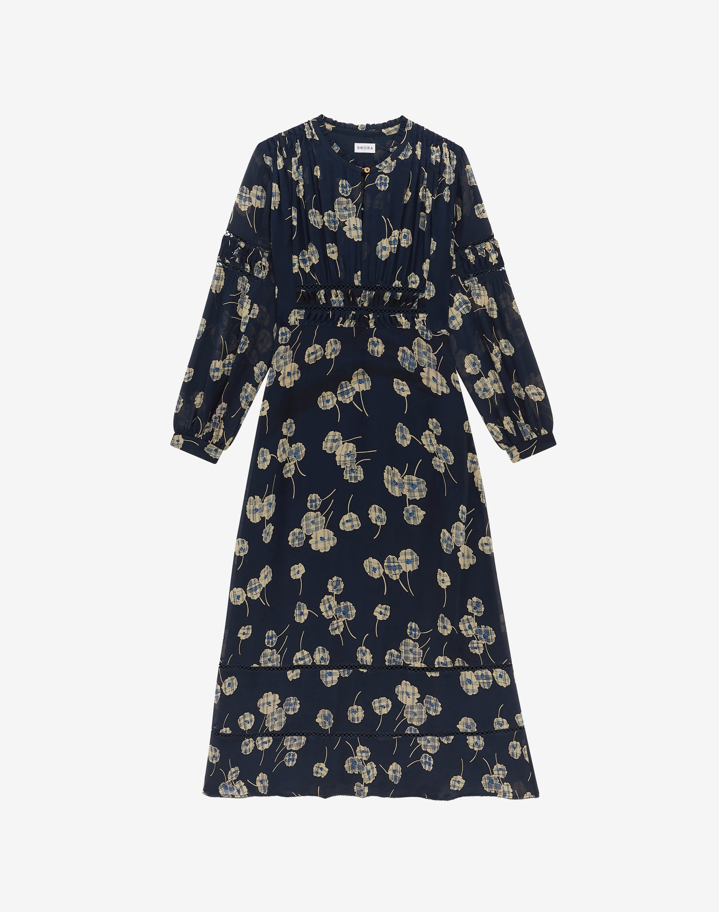 Silk Graphic Flower Dress