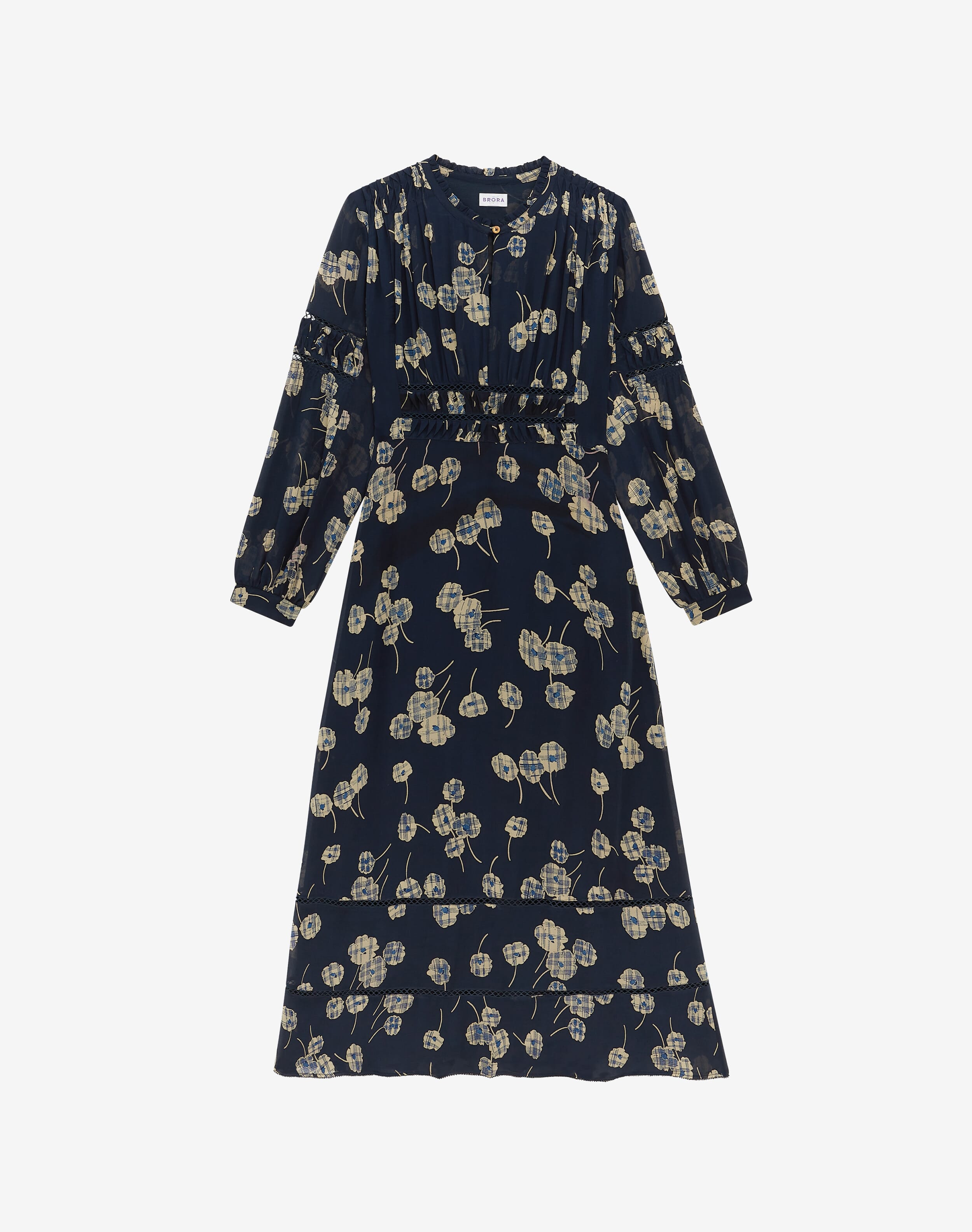 Silk Graphic Flower Dress