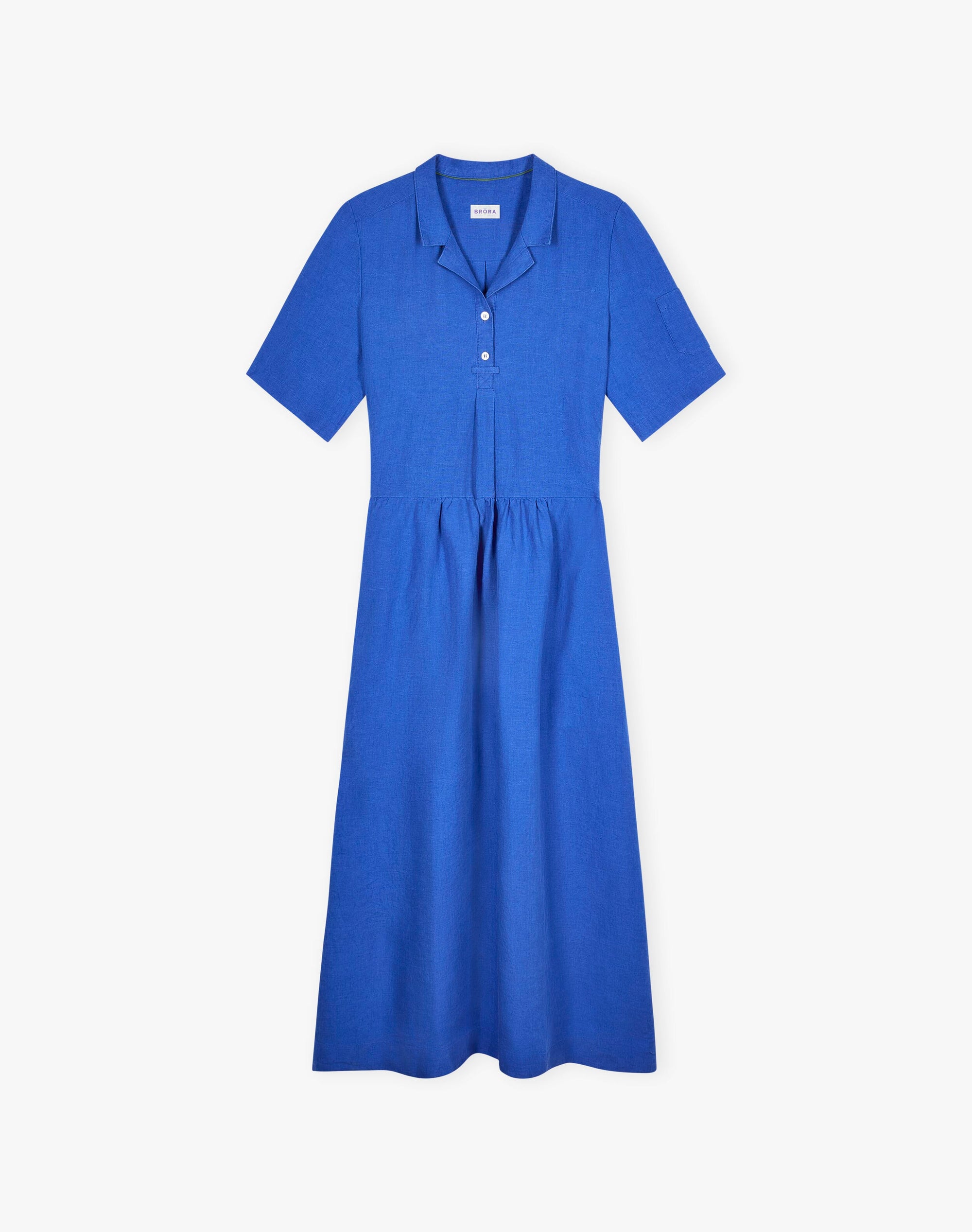 Linen Utility Shirt Dress