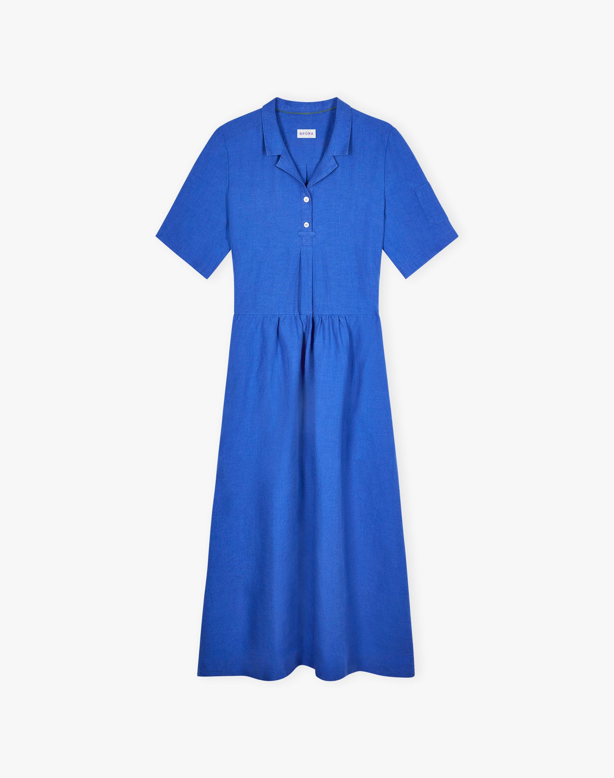 Linen Utility Shirt Dress