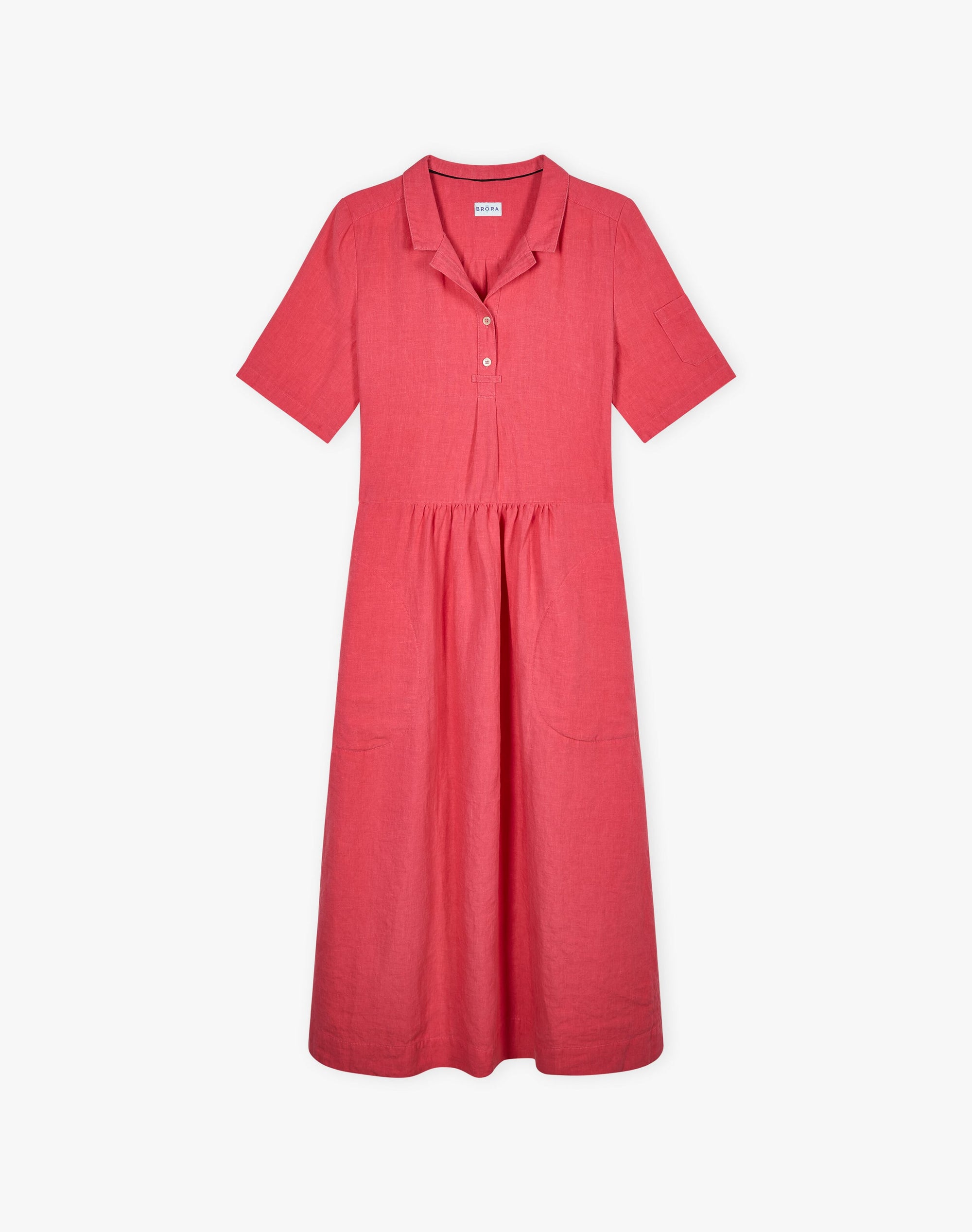 Linen Utility Shirt Dress