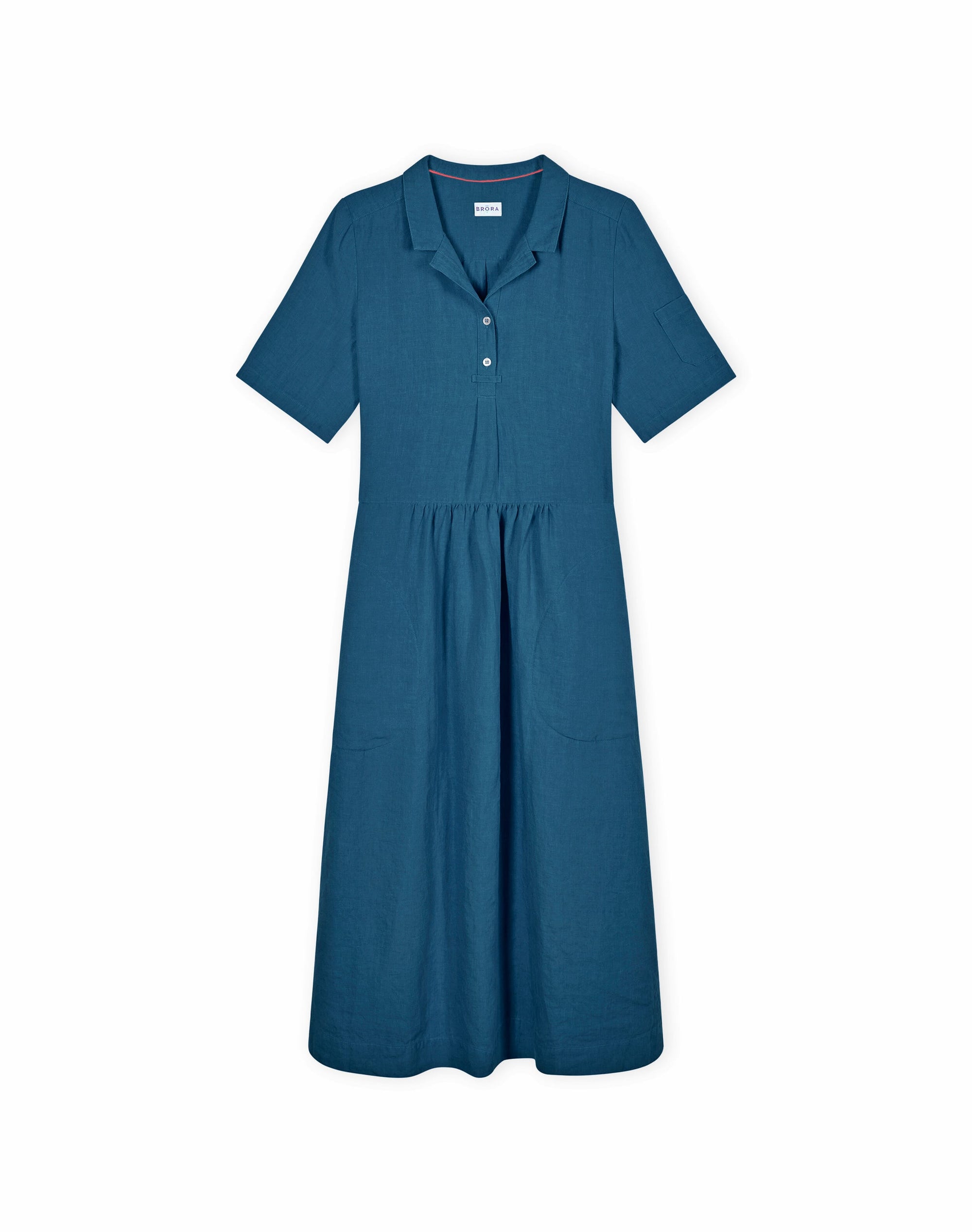 Linen Utility Shirt Dress