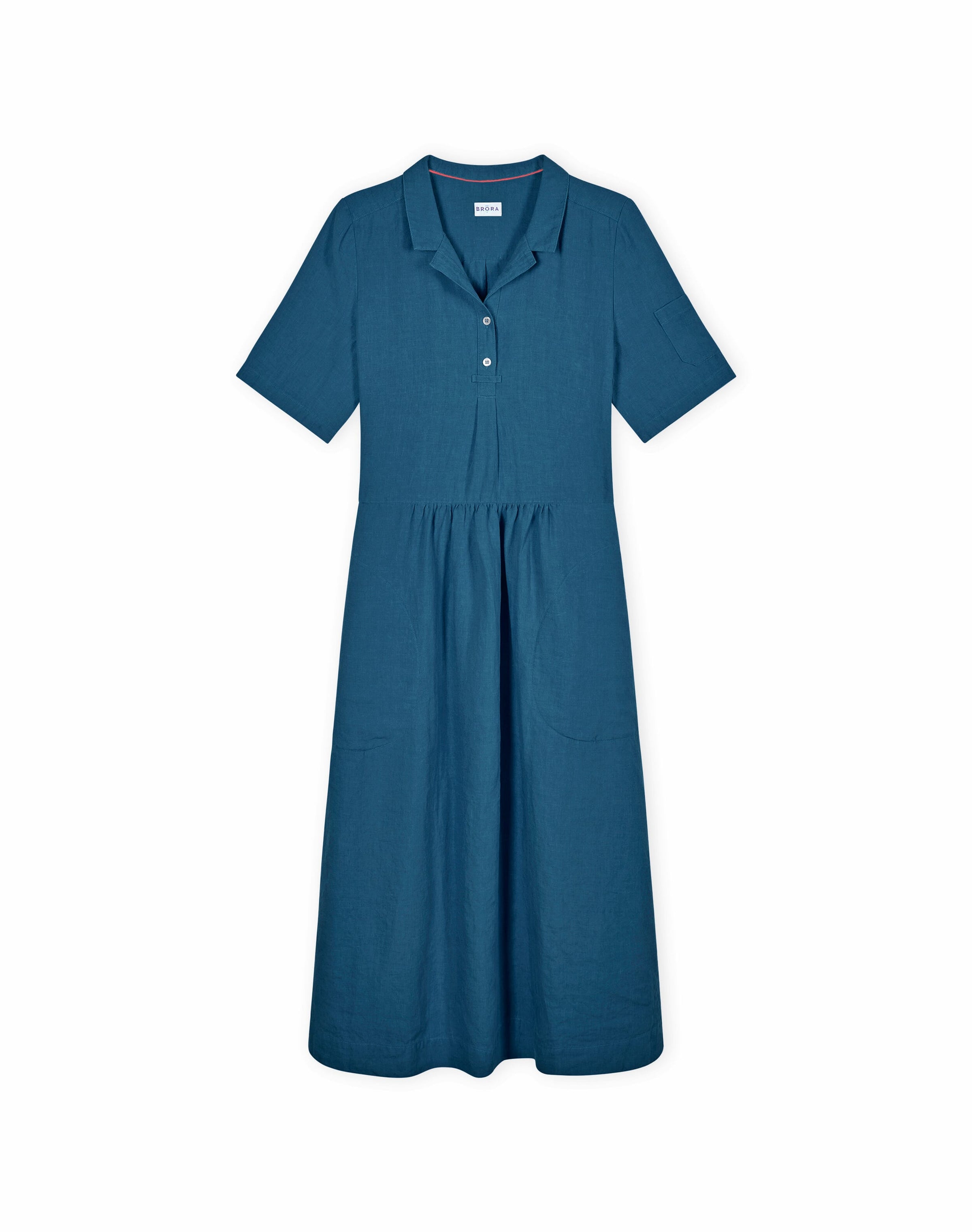 Linen Utility Shirt Dress