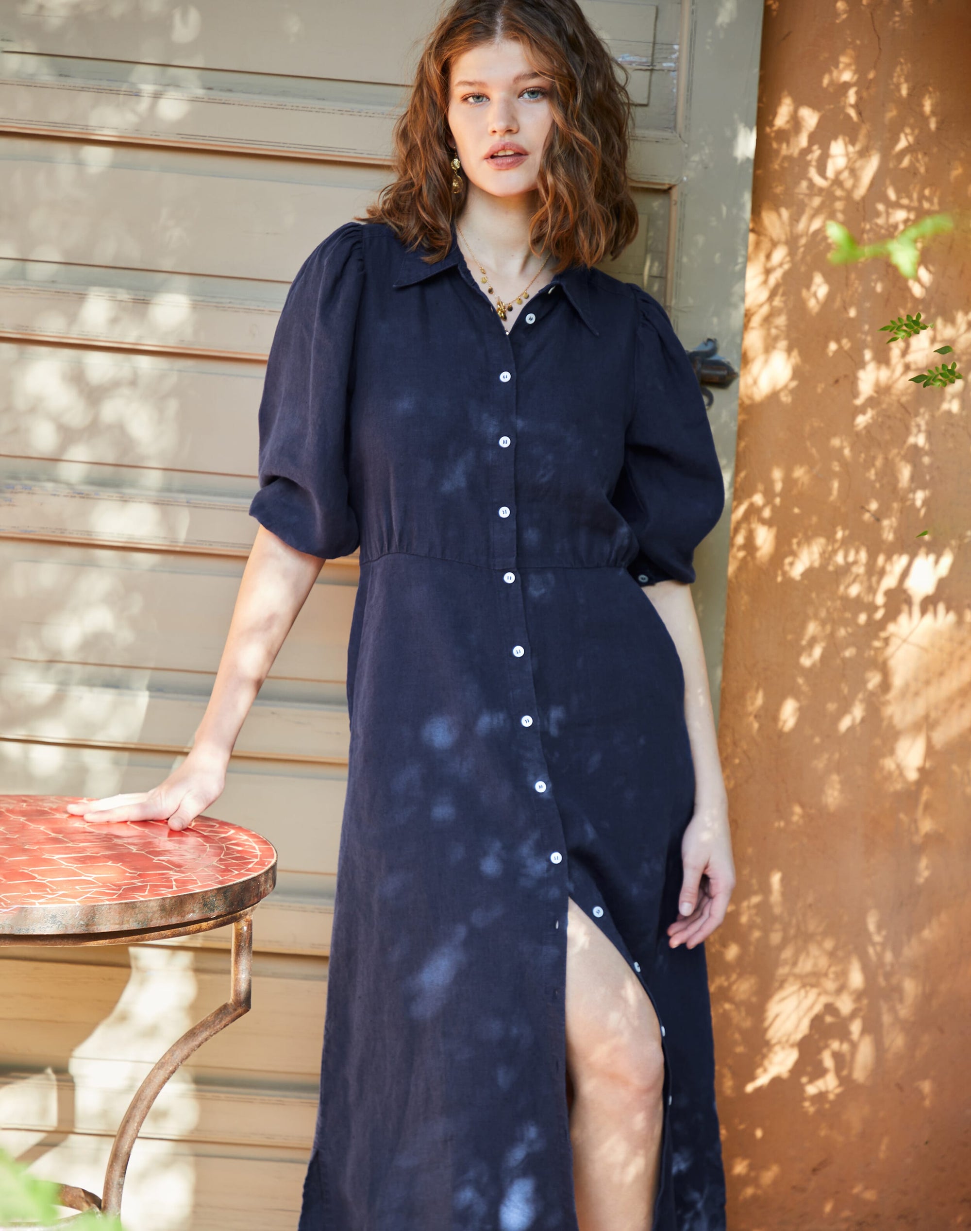 Linen Shirt Dress