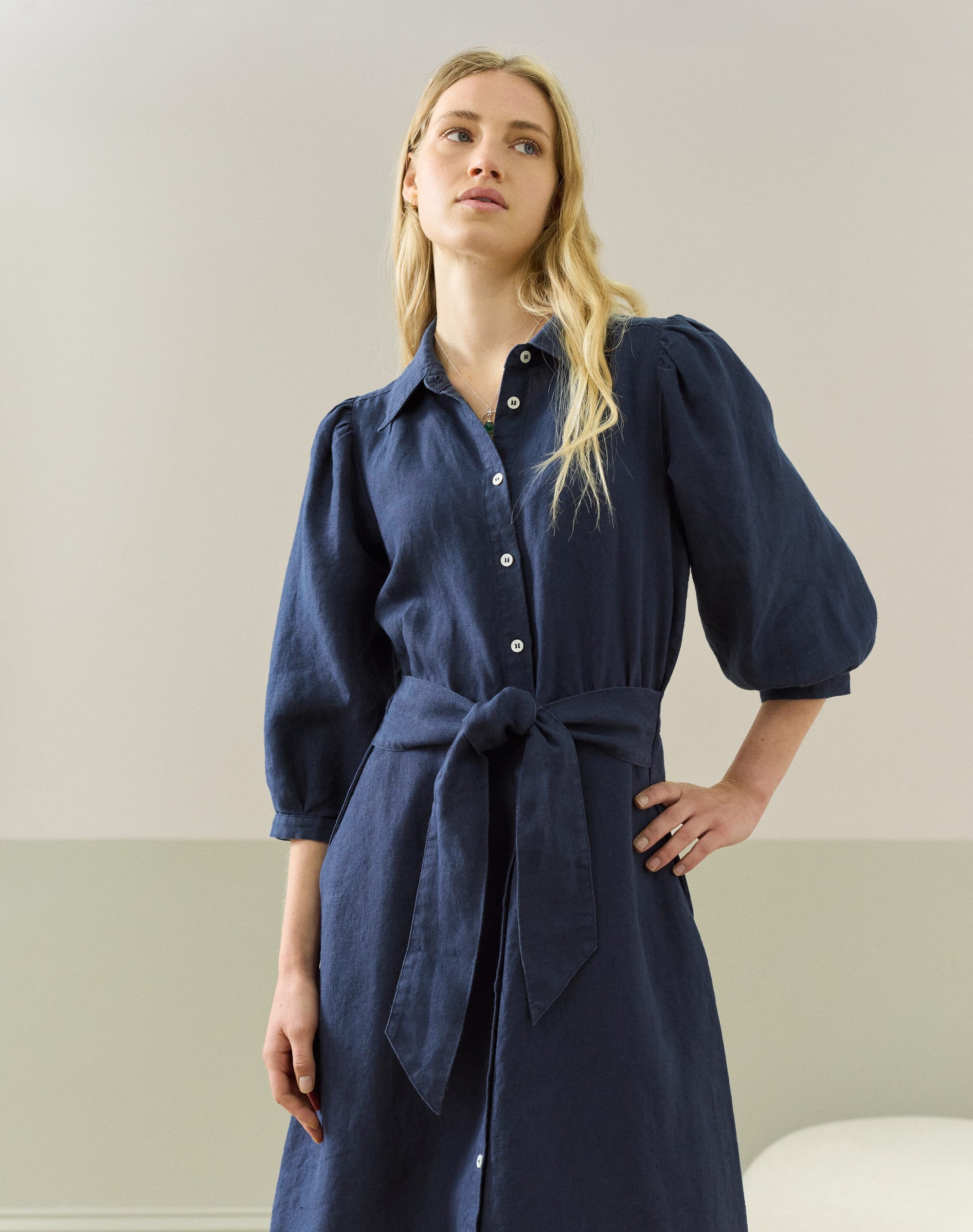 Linen Shirt Dress