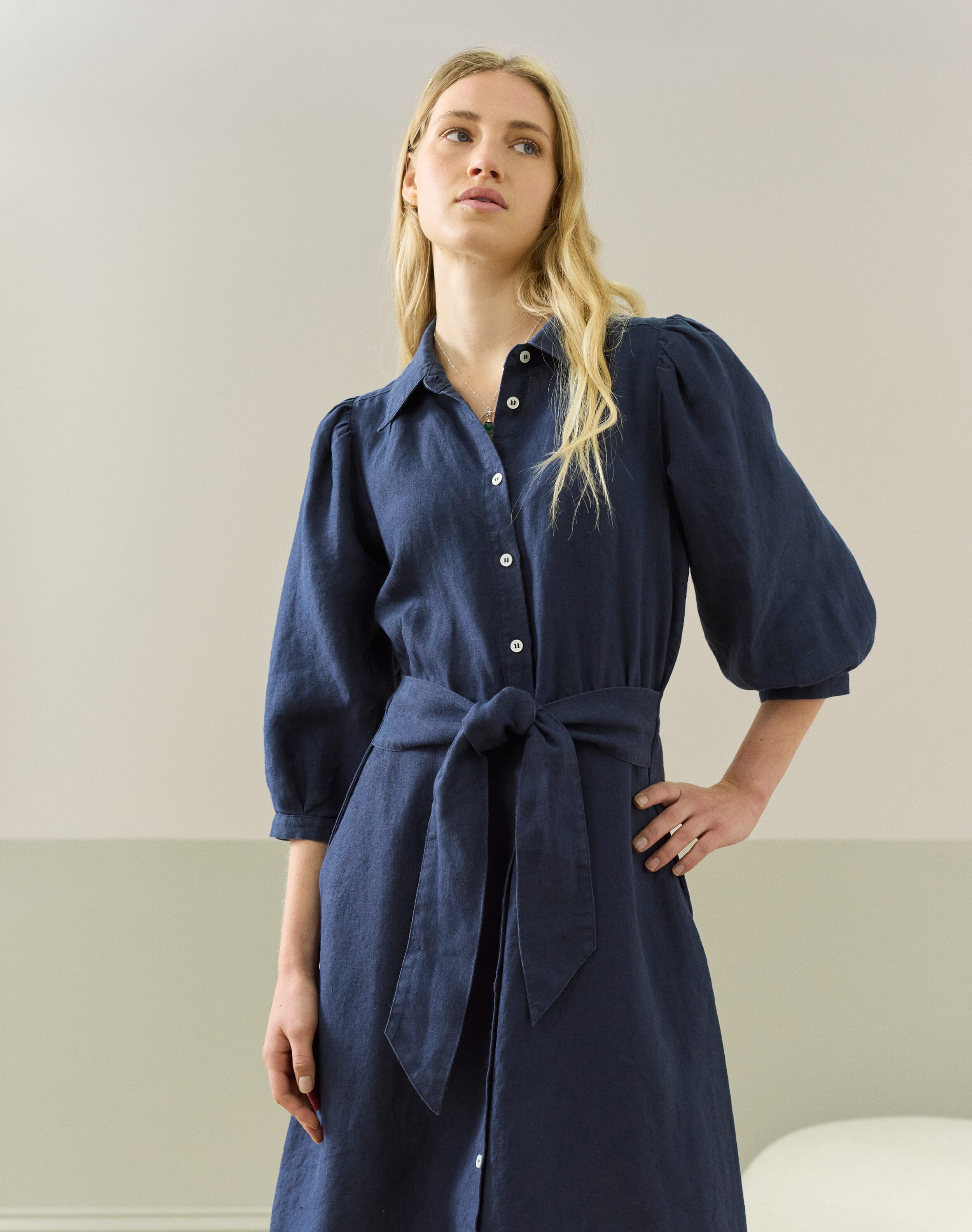 Linen Shirt Dress
