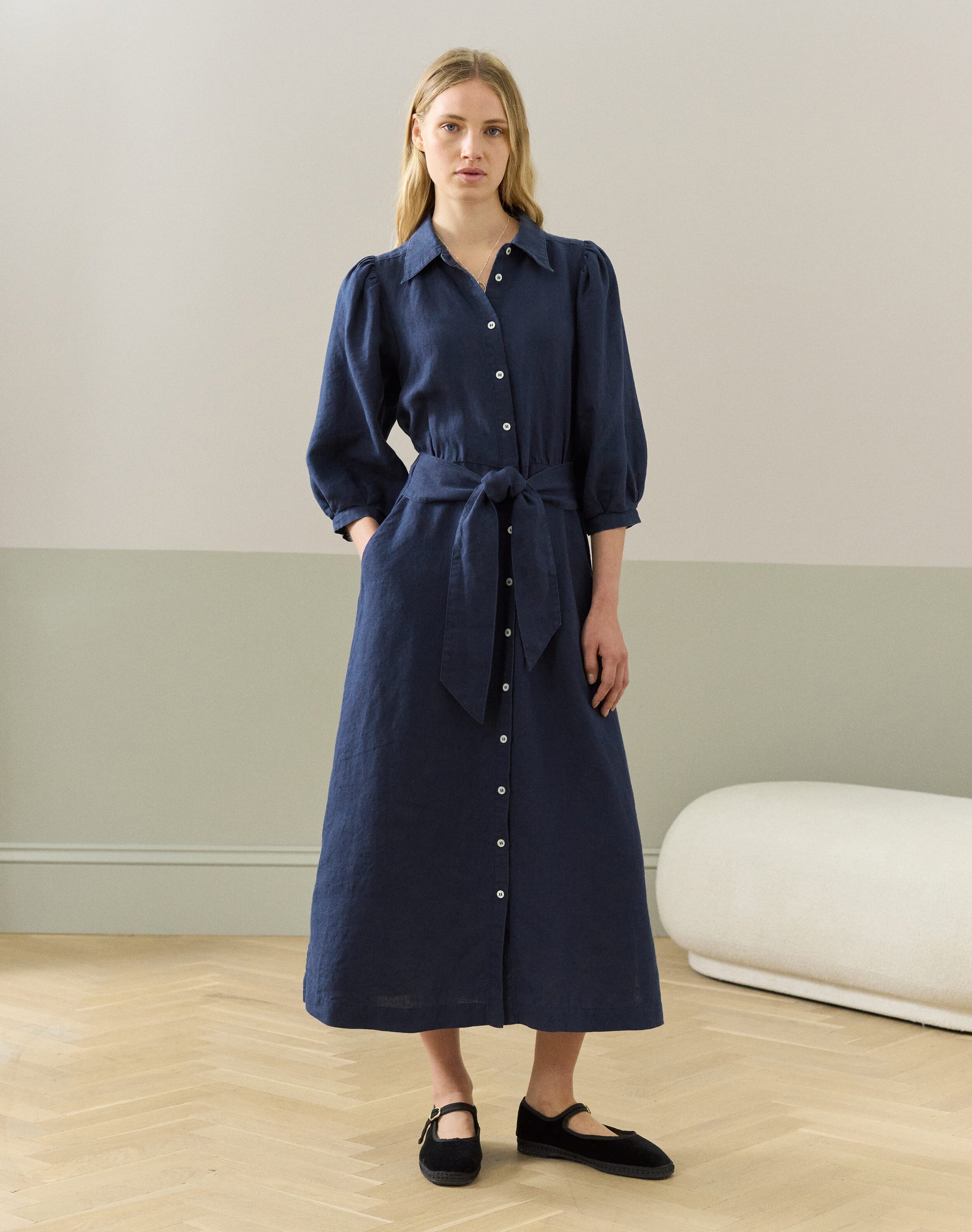 Linen Shirt Dress