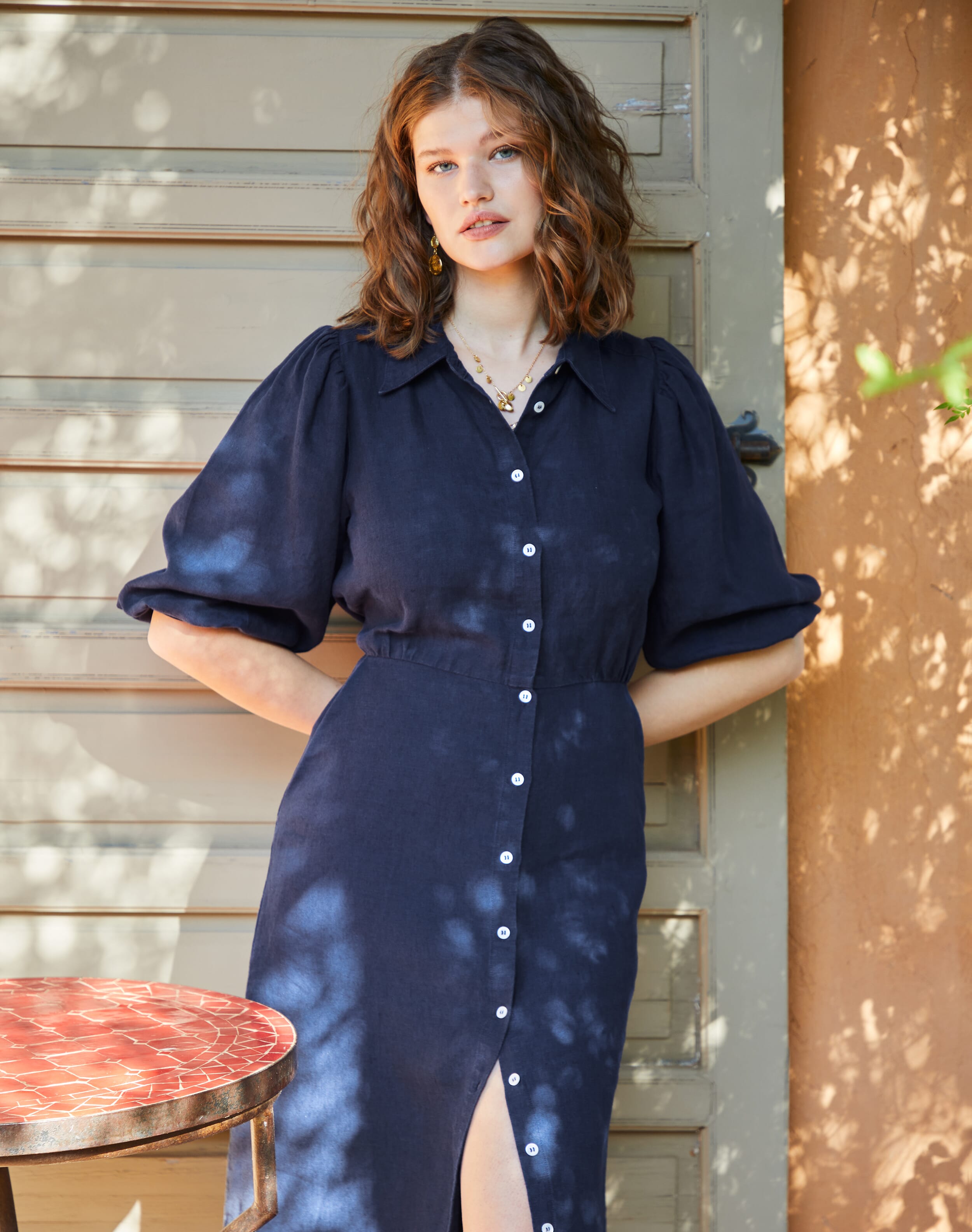 Linen Shirt Dress
