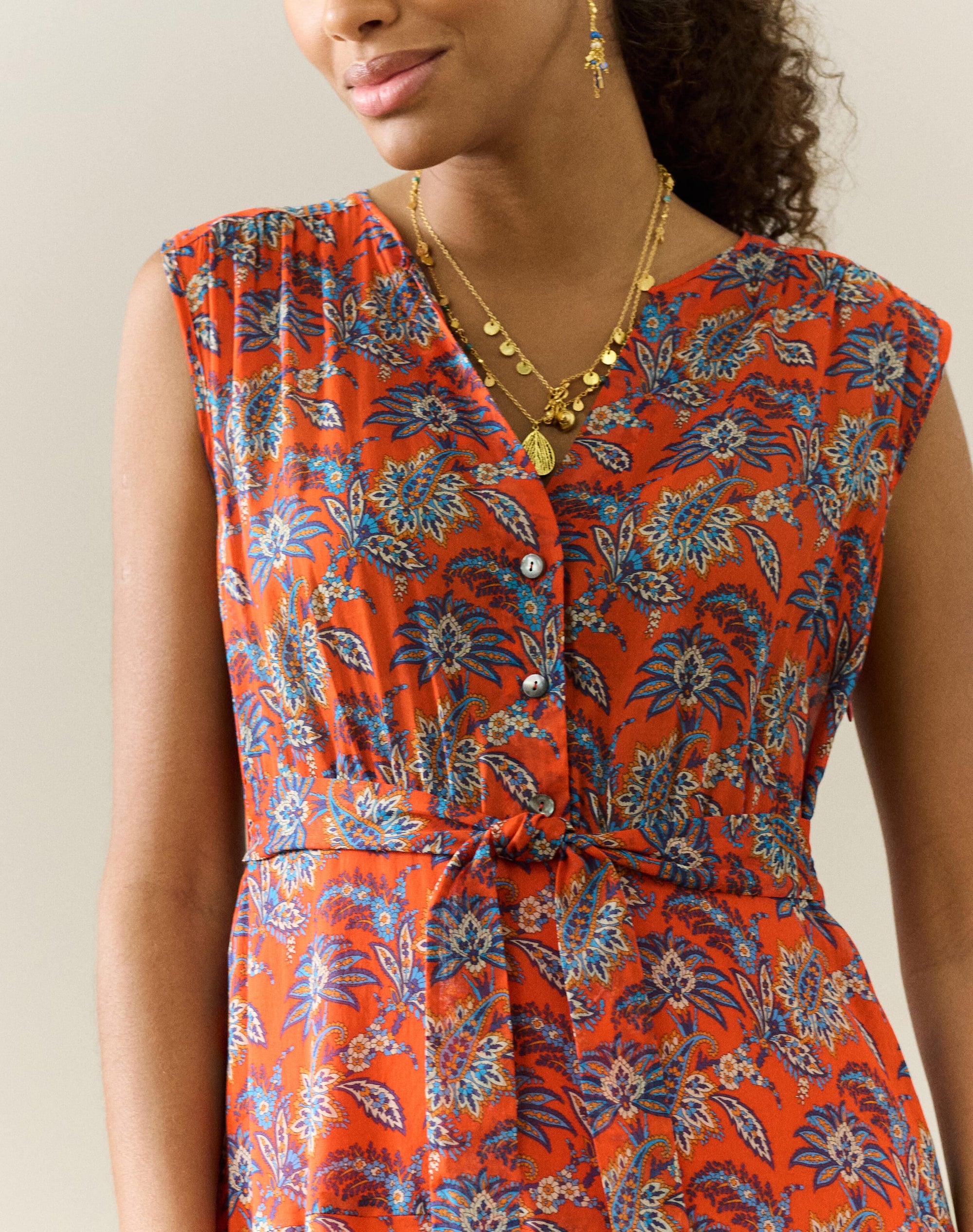 Liberty Print Cotton Chiffon Dress