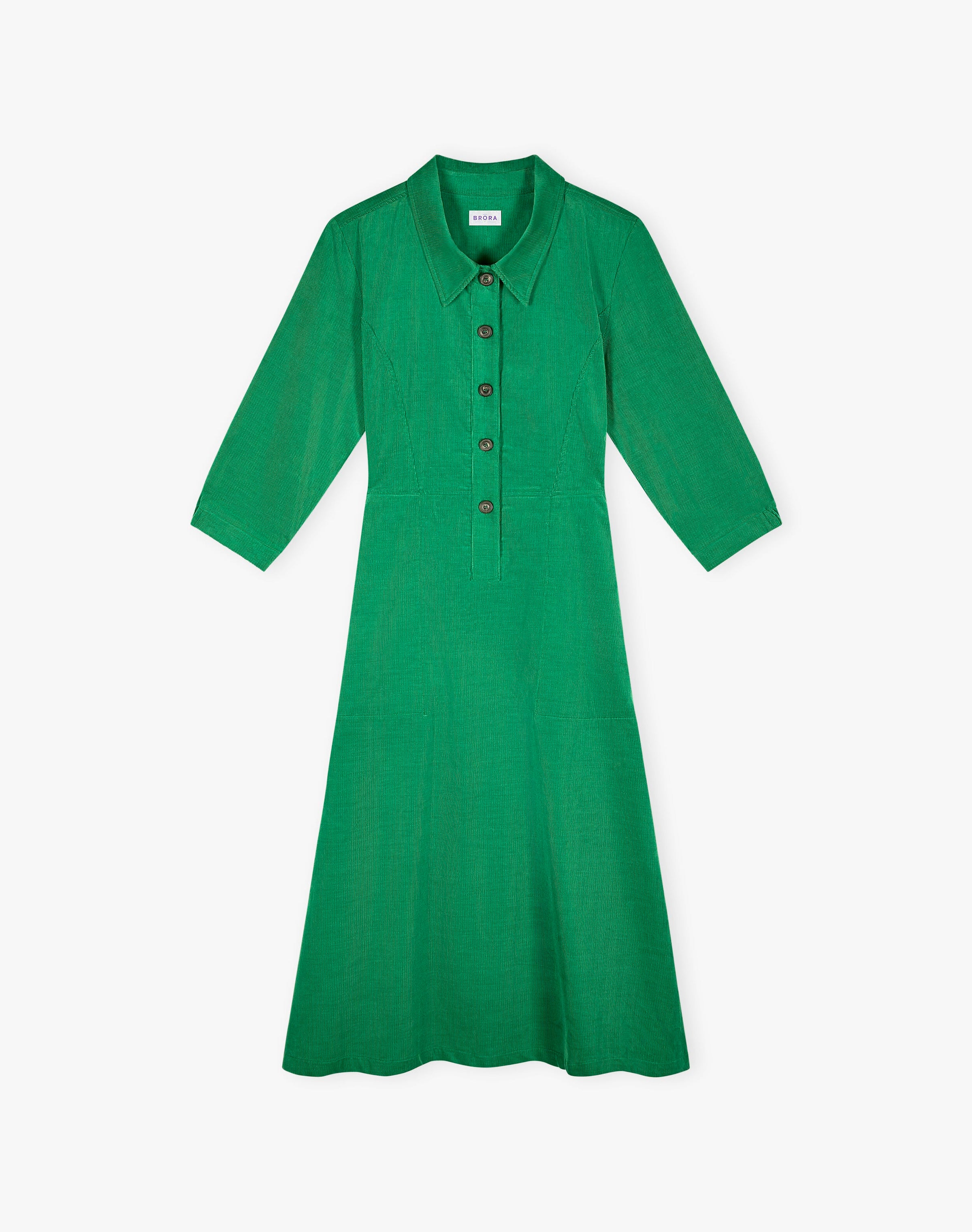Needlecord Shirt Dress