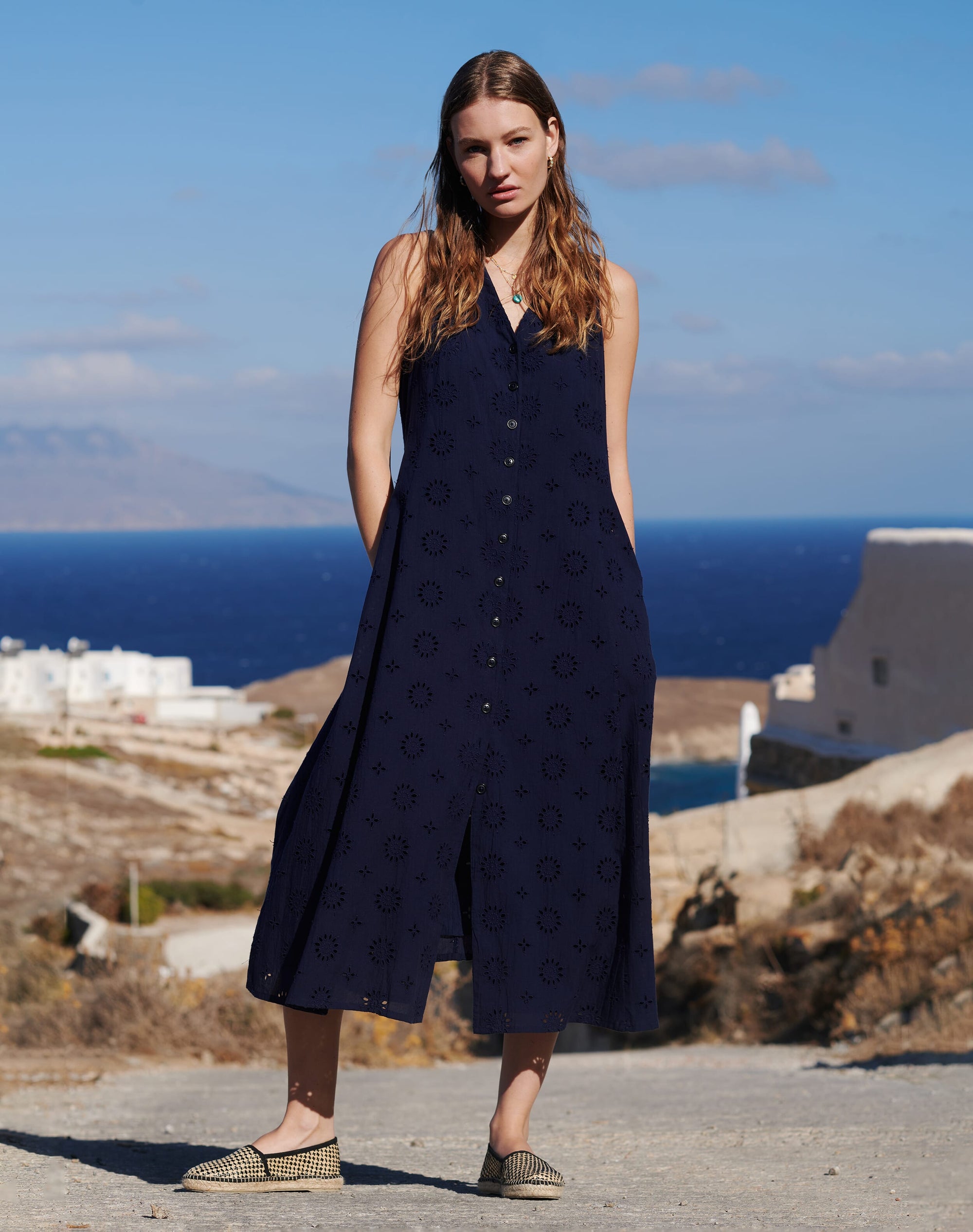 Cotton Broderie Anglaise Pinafore