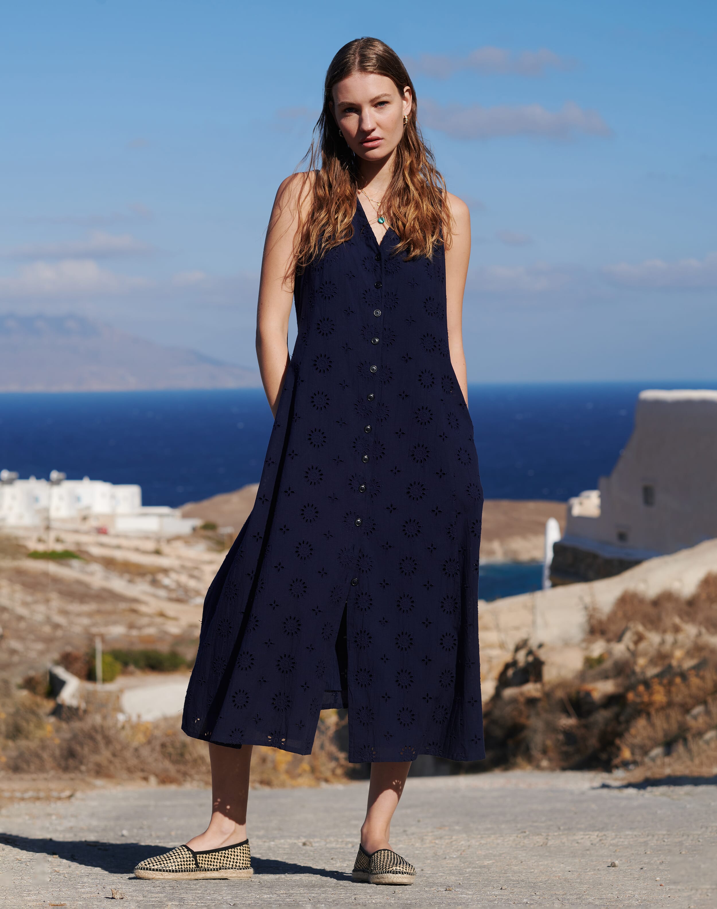 Cotton Broderie Anglaise Pinafore