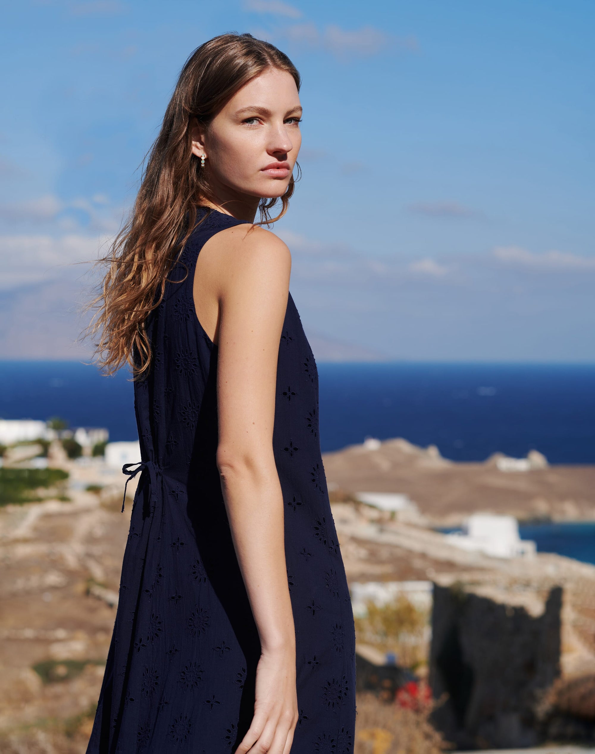 Cotton Broderie Anglaise Pinafore