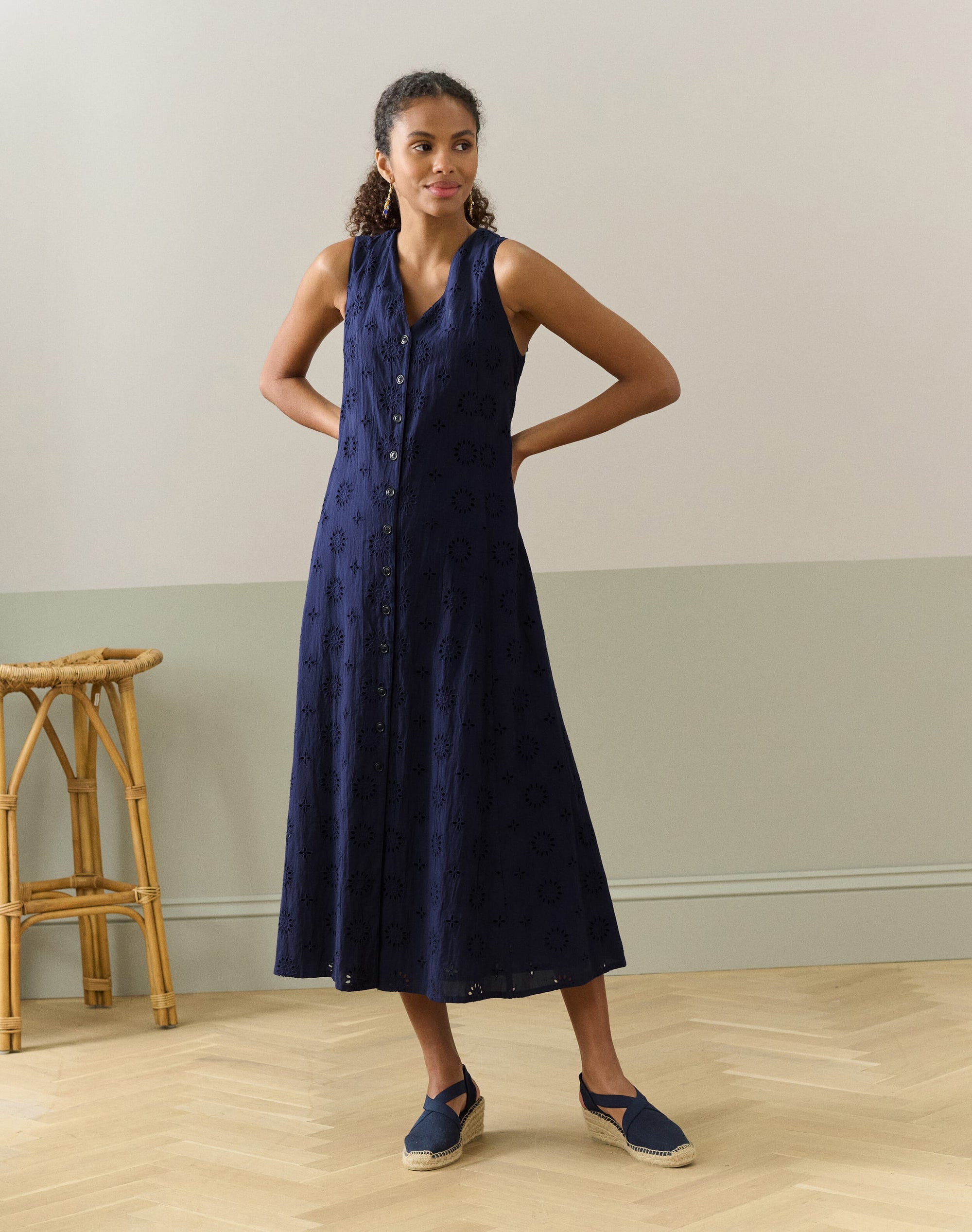 Cotton Broderie Anglaise Pinafore