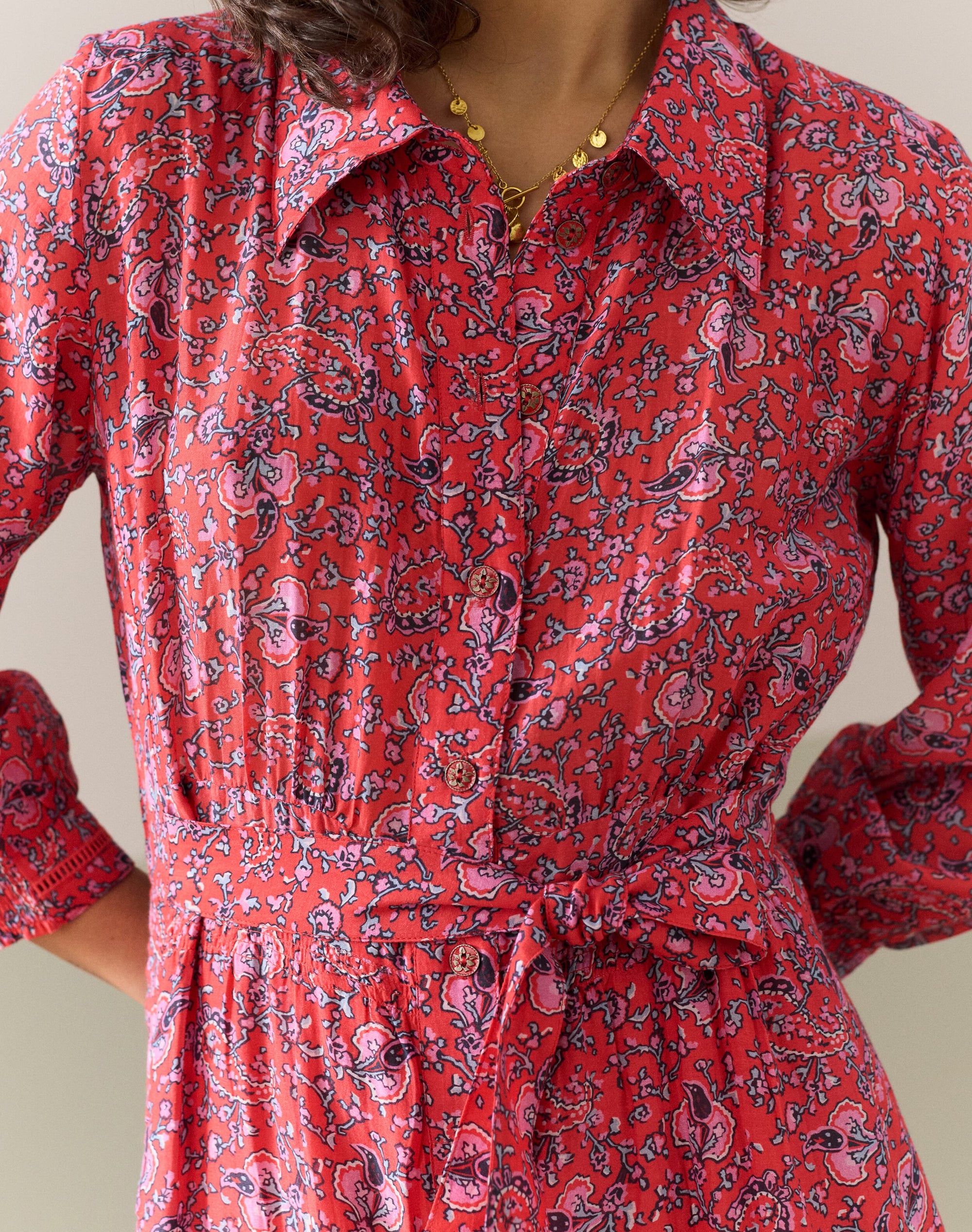 Silk Cotton Shirt Dress