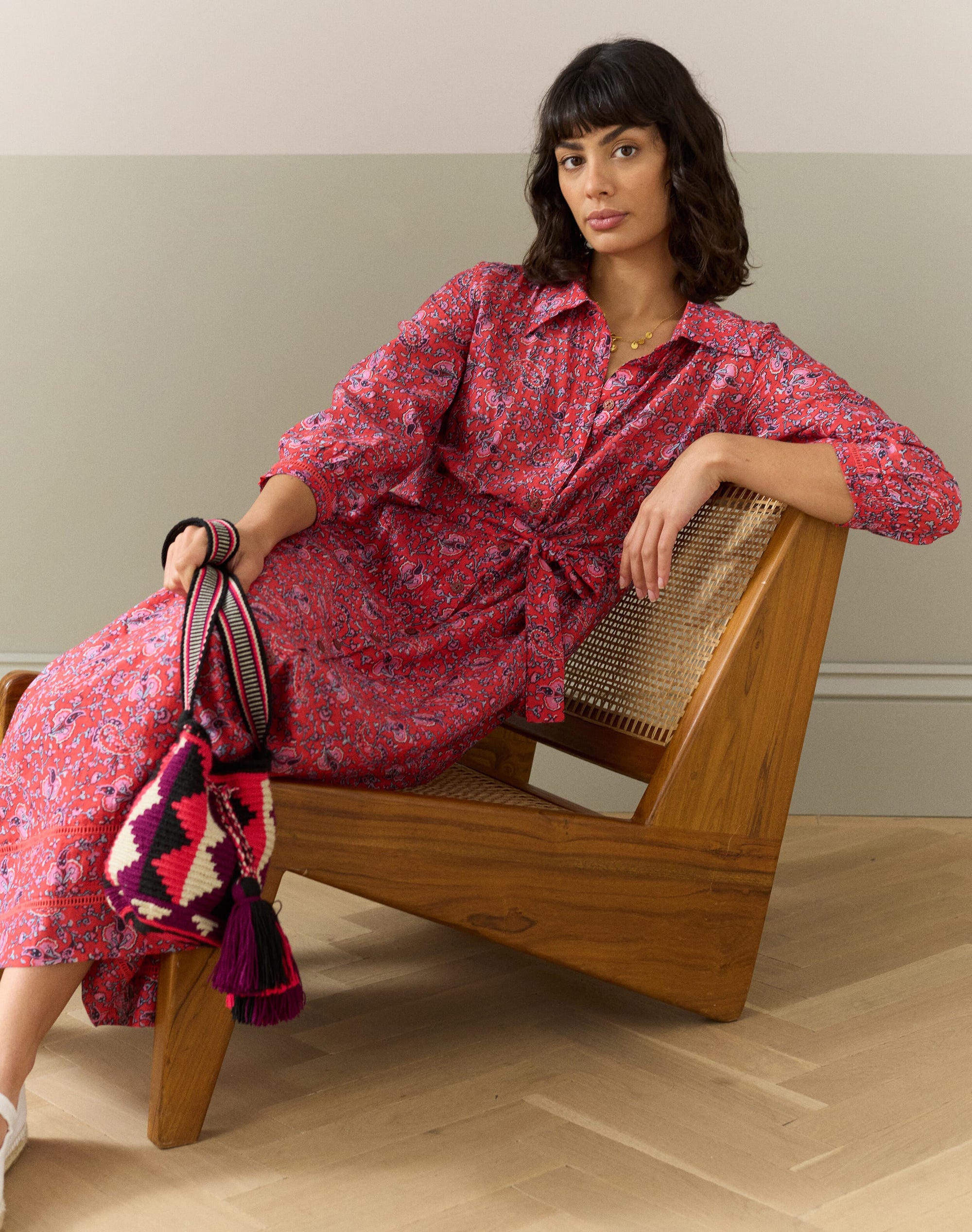 Silk Cotton Shirt Dress
