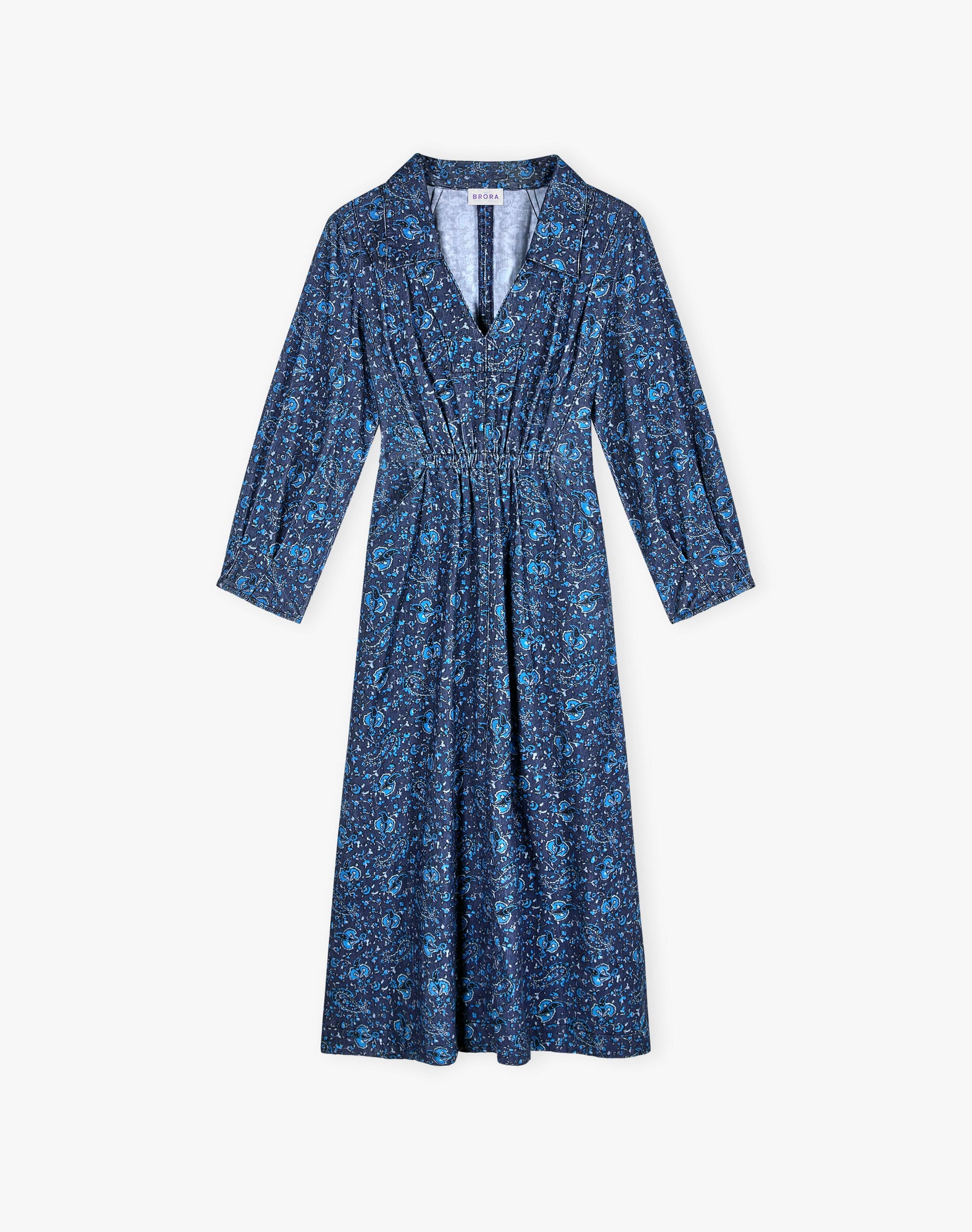 Needlecord Print Dress