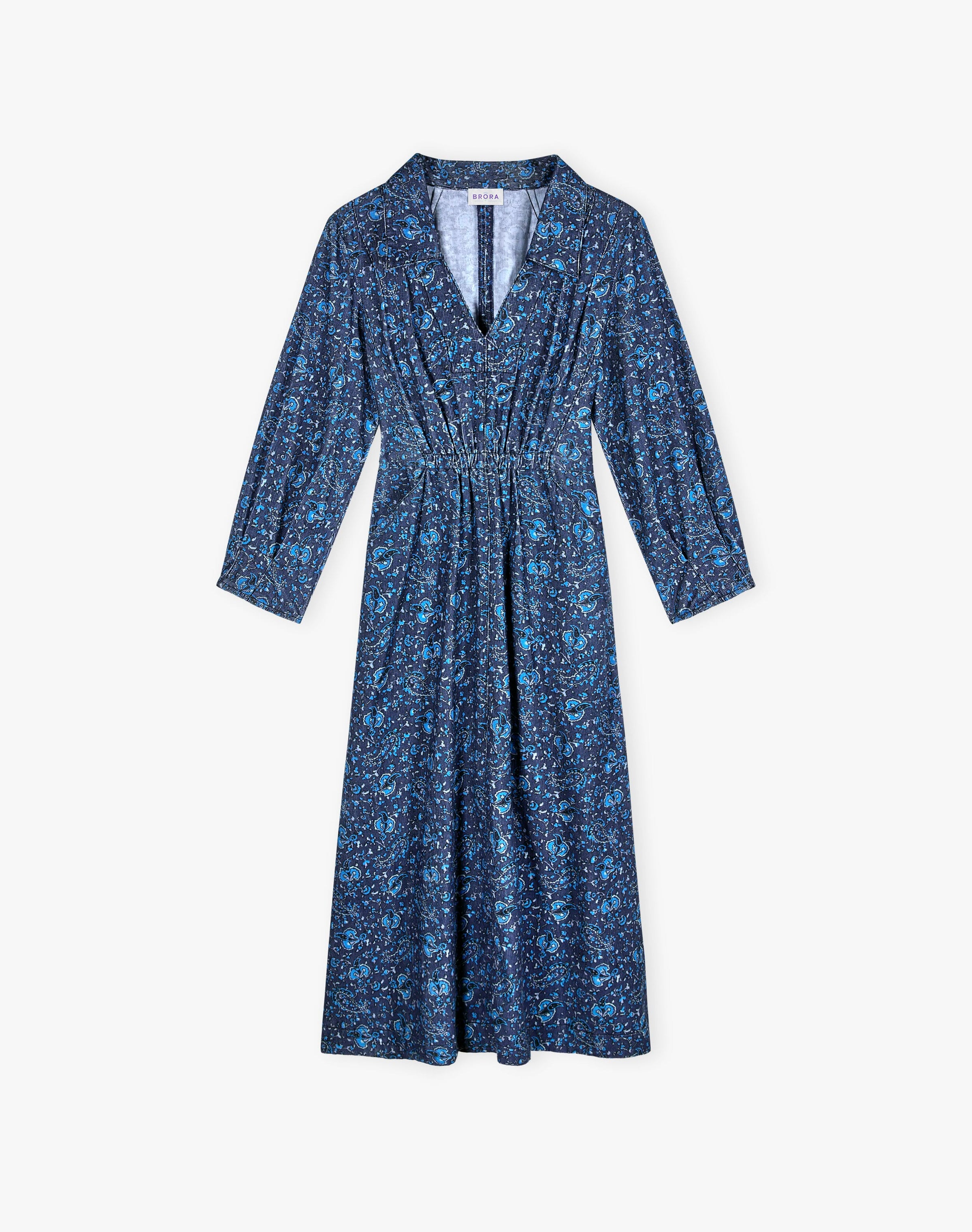 Needlecord Print Dress