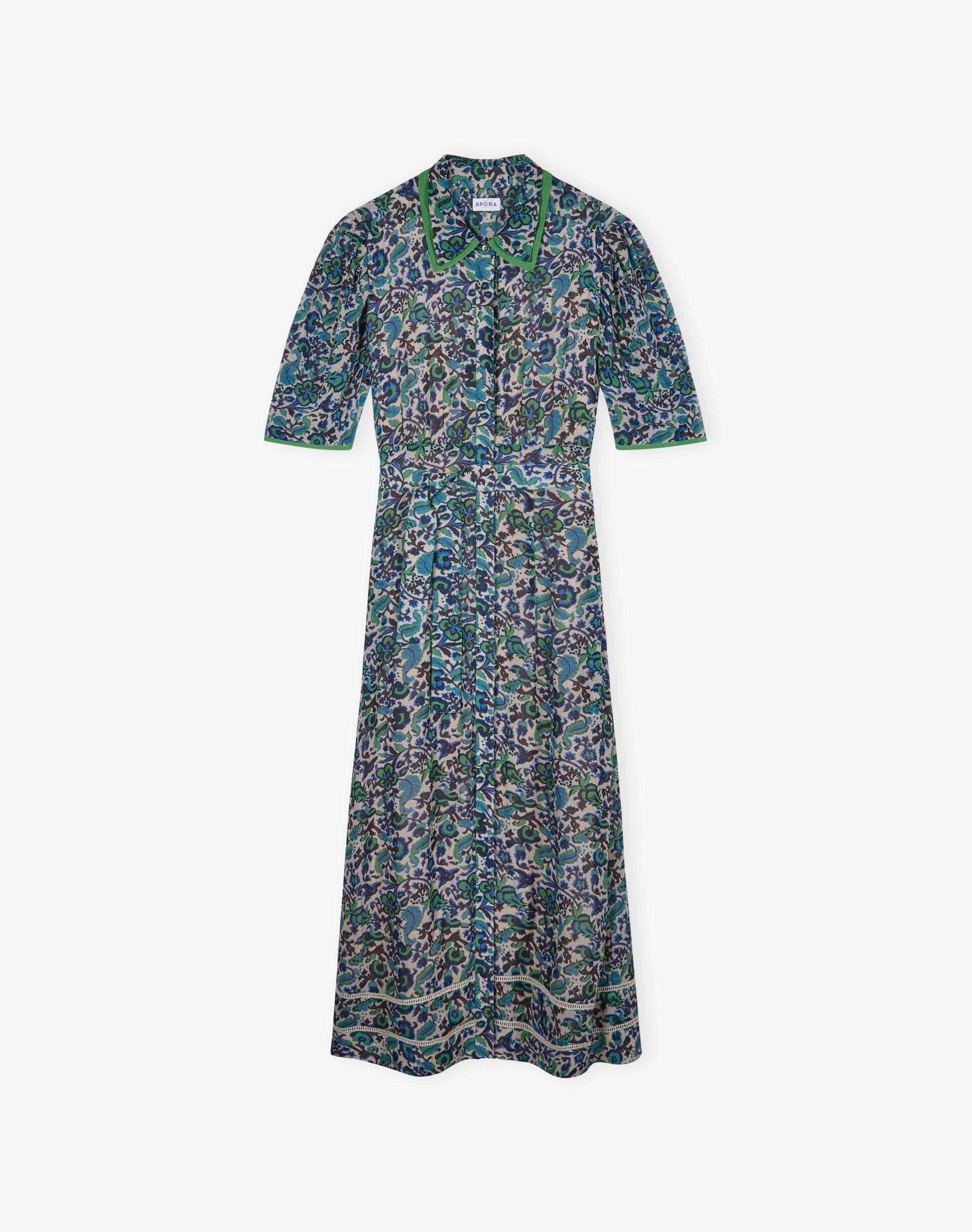 Silk Floral Vine Dress