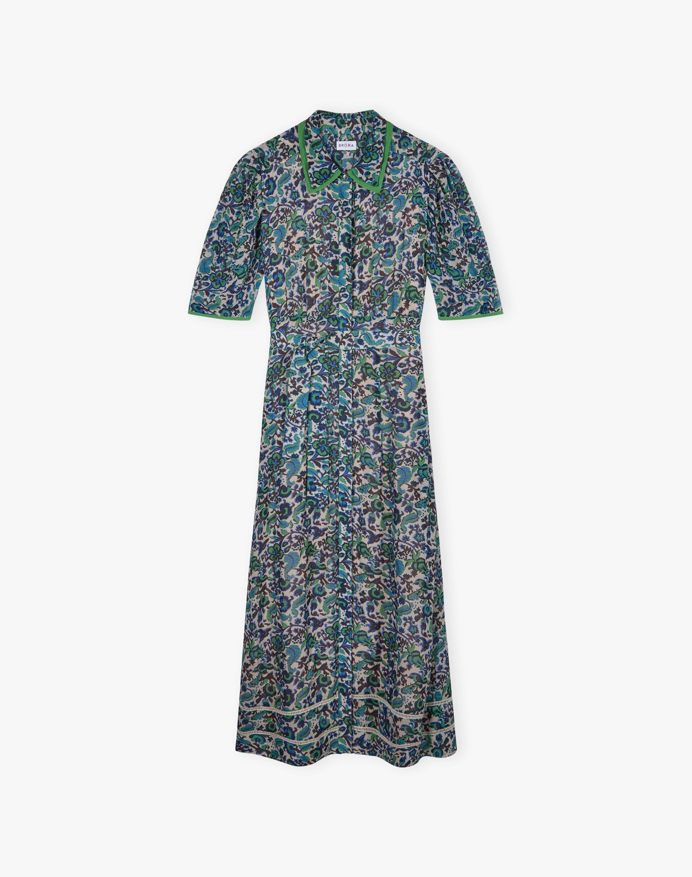 Silk Floral Vine Dress