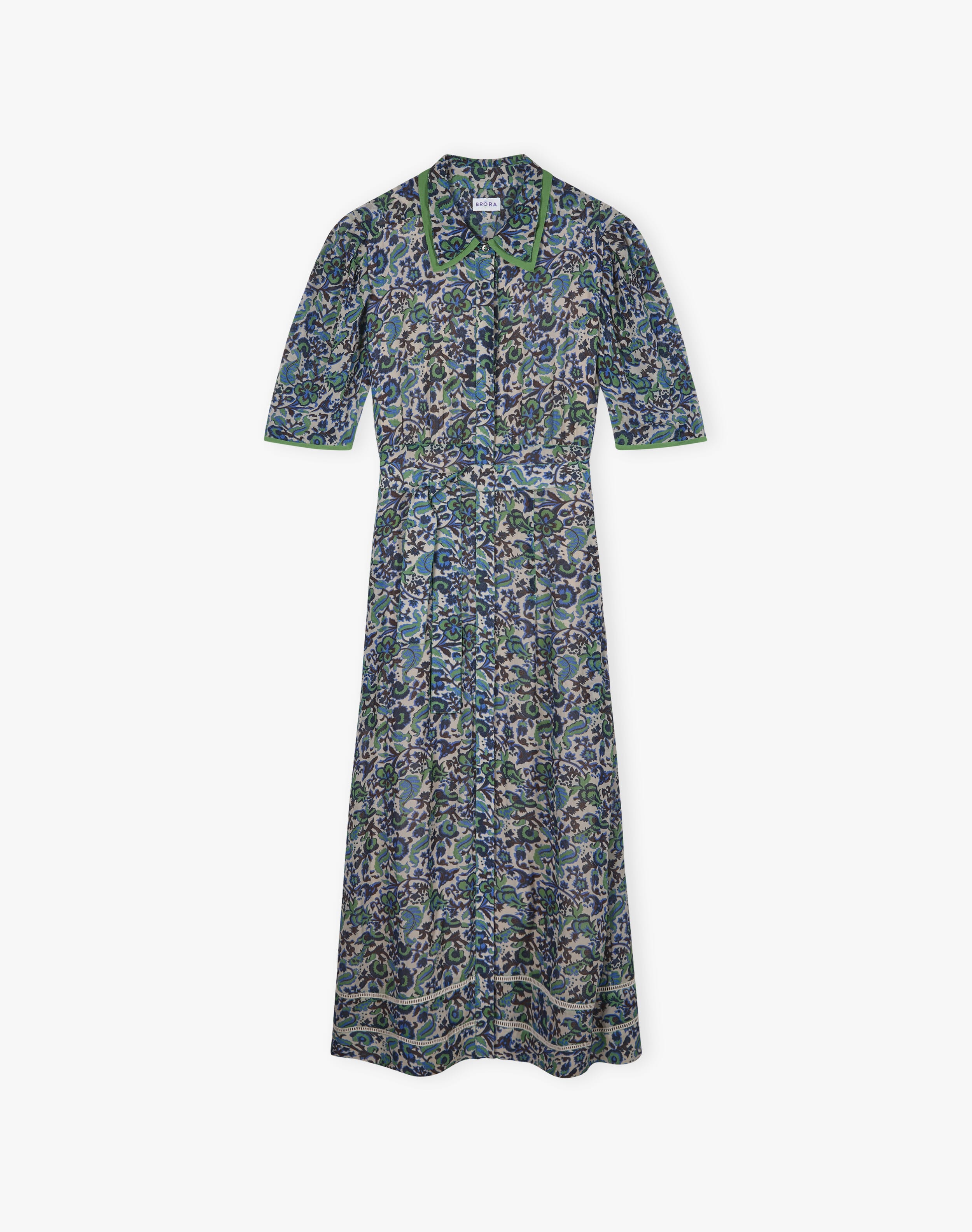 Silk Floral Vine Dress