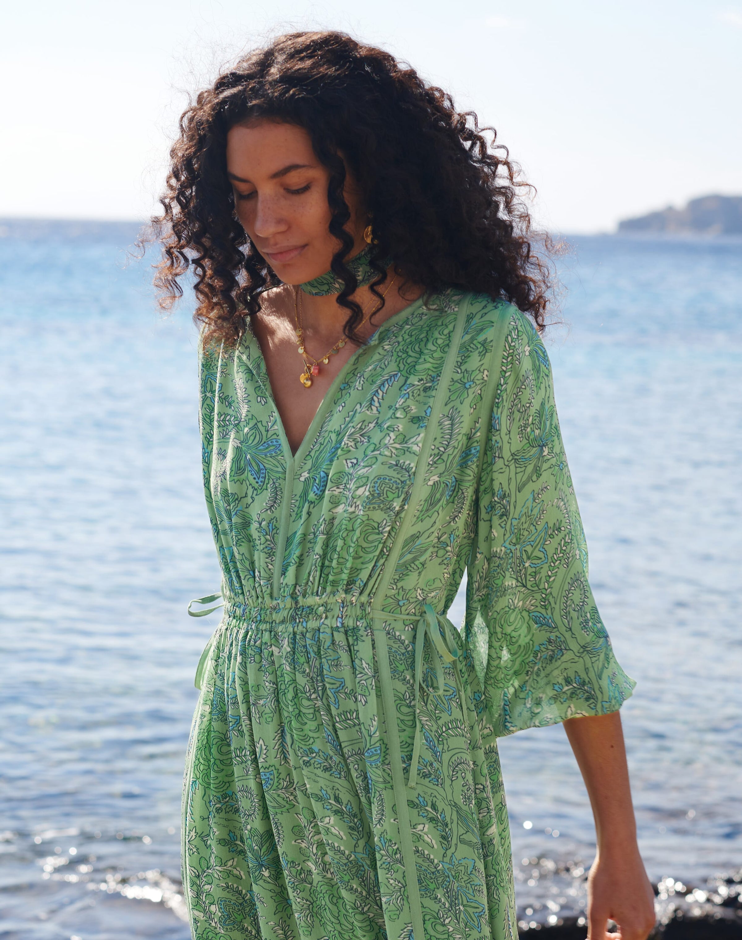 Silk Empire Line Dress
