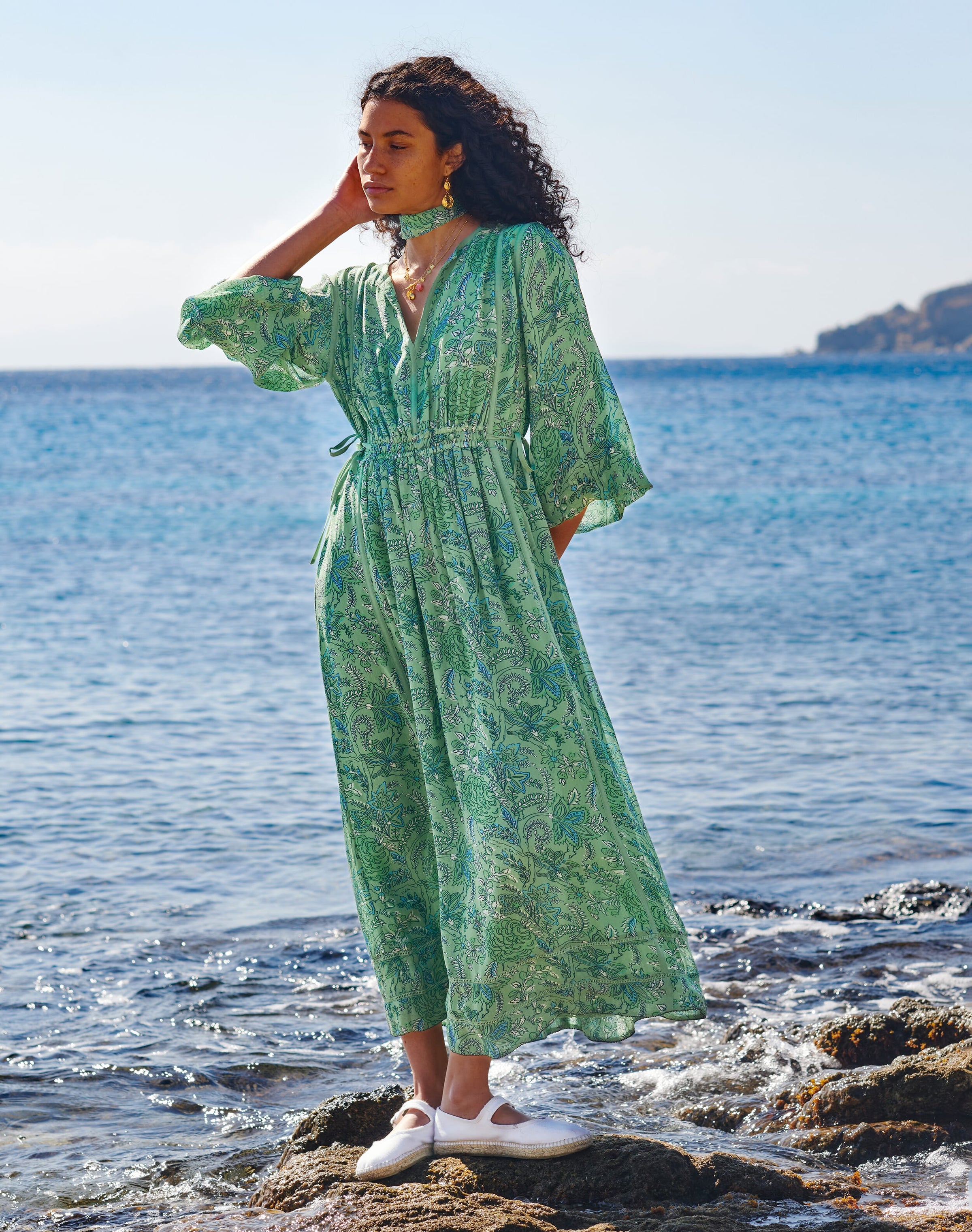 Silk Empire Line Dress