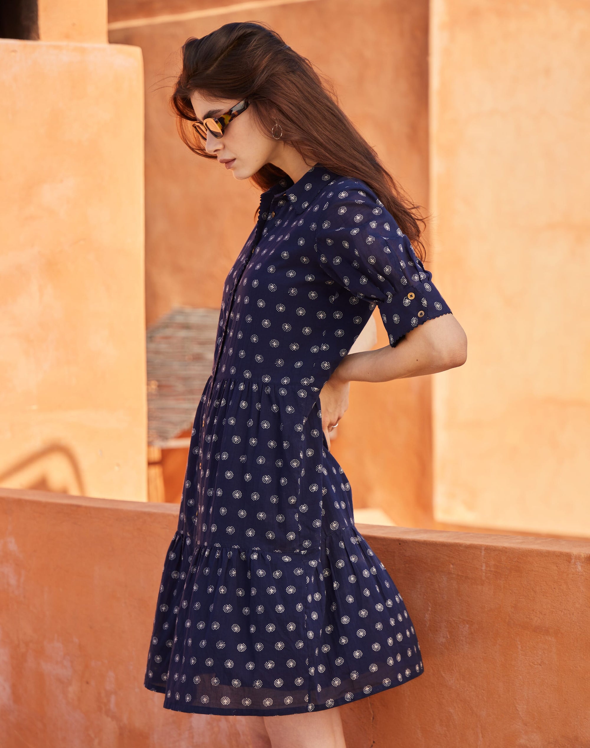 Organic Cotton Tiered Dress