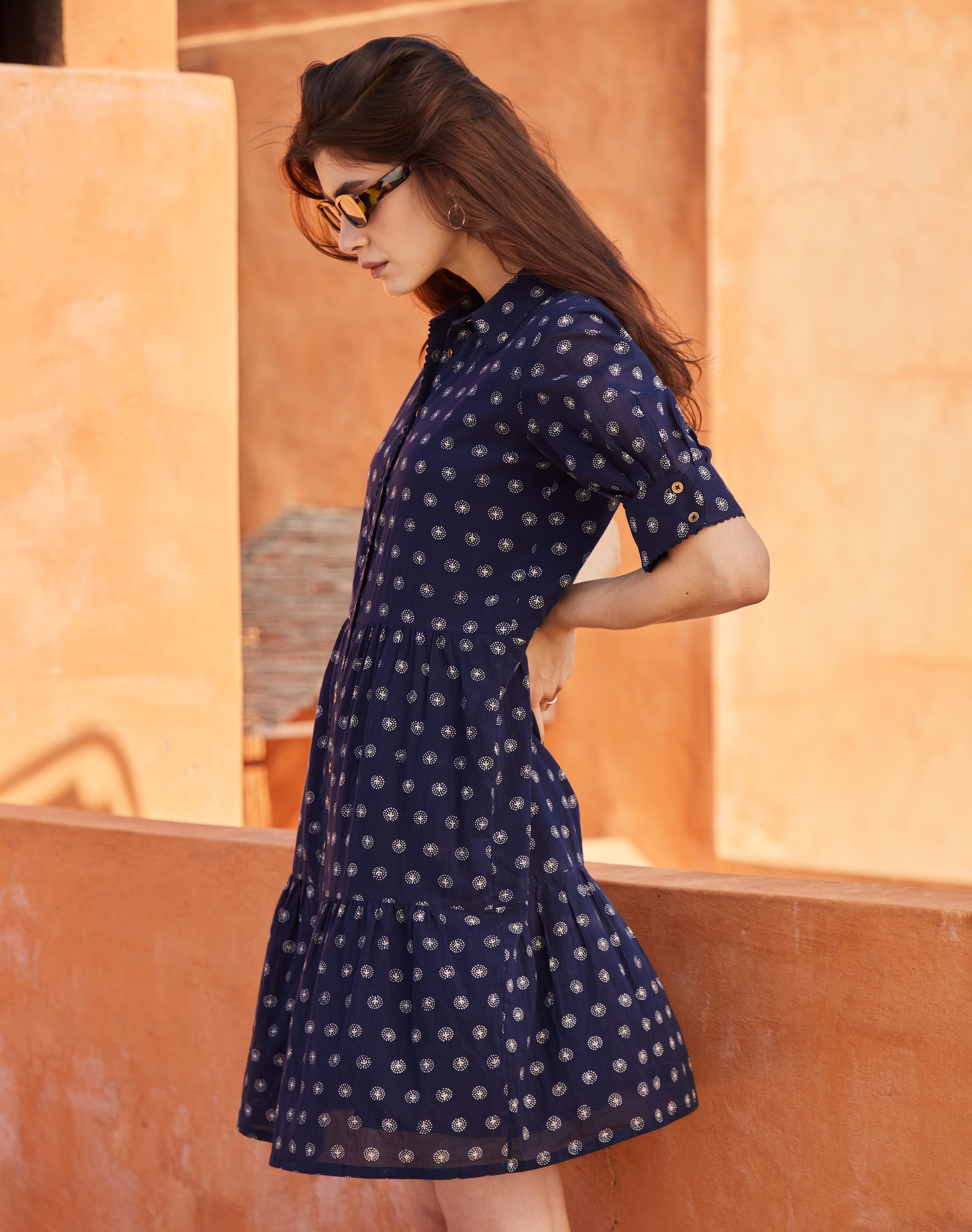 Organic Cotton Tiered Dress