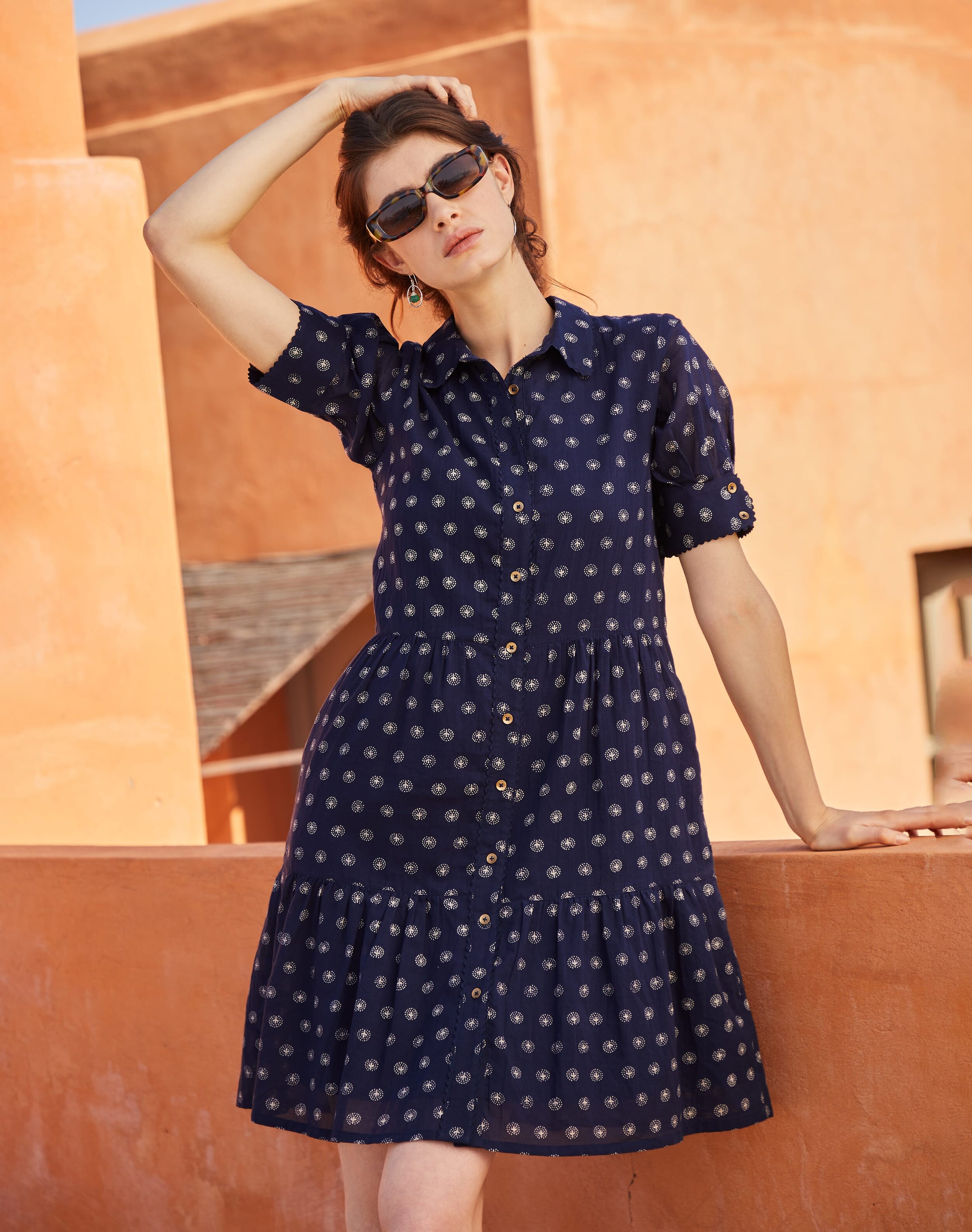 Organic Cotton Tiered Dress