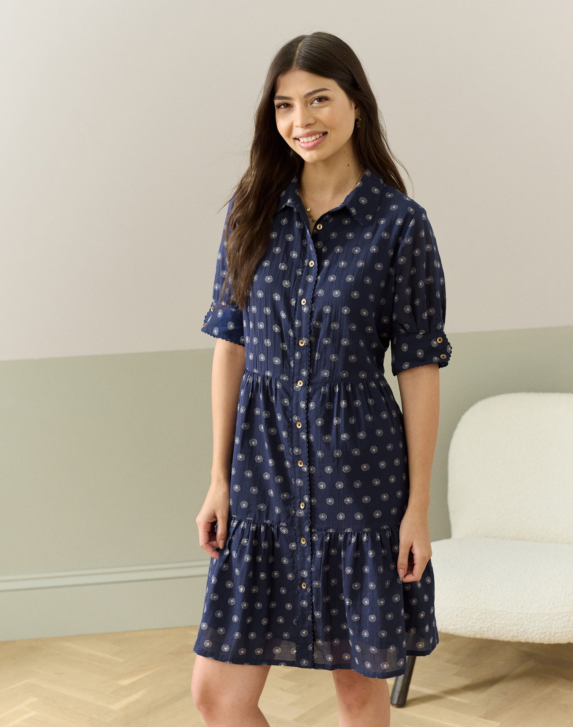 Organic Cotton Tiered Dress