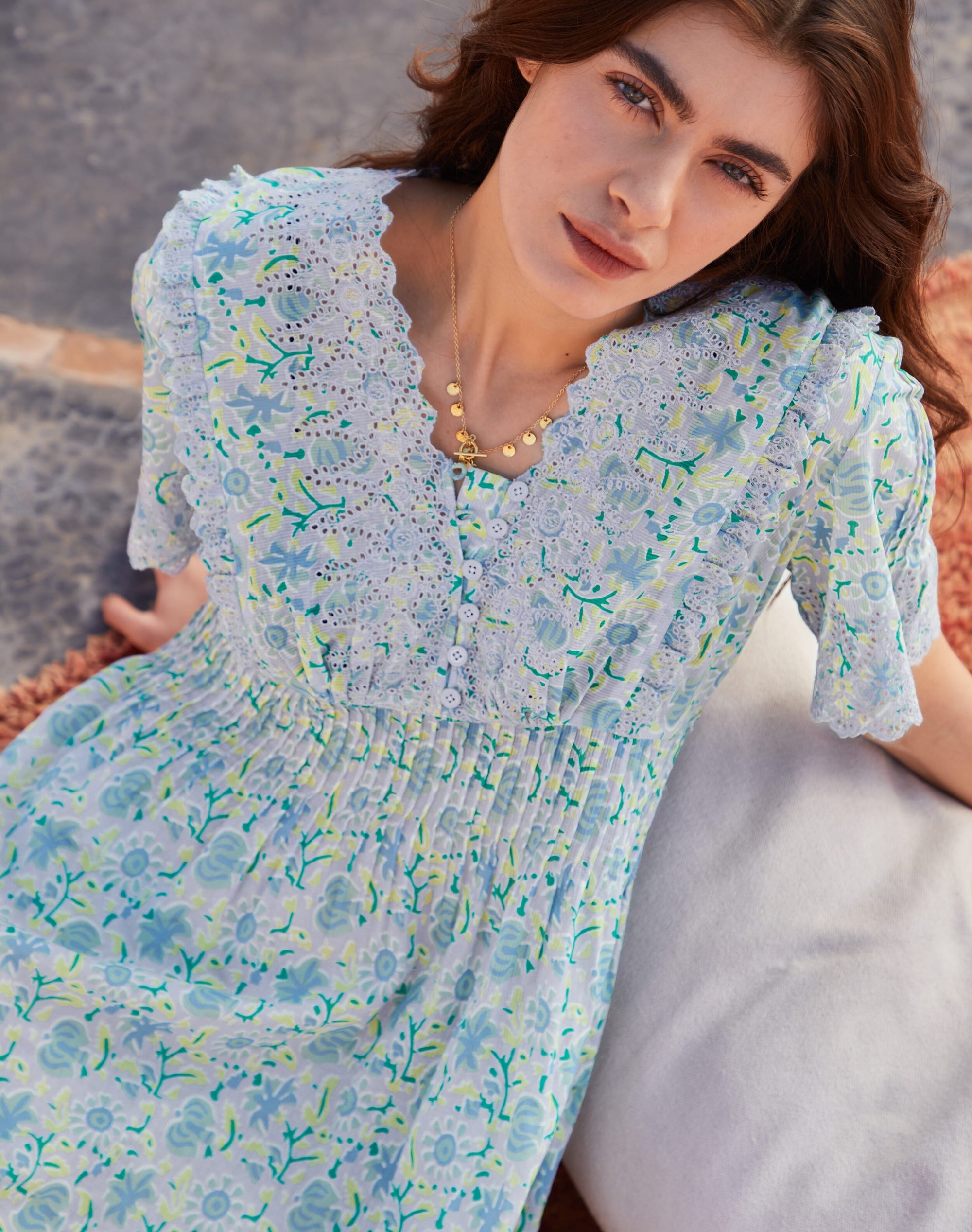 Organic Cotton Botanical Print Nighty