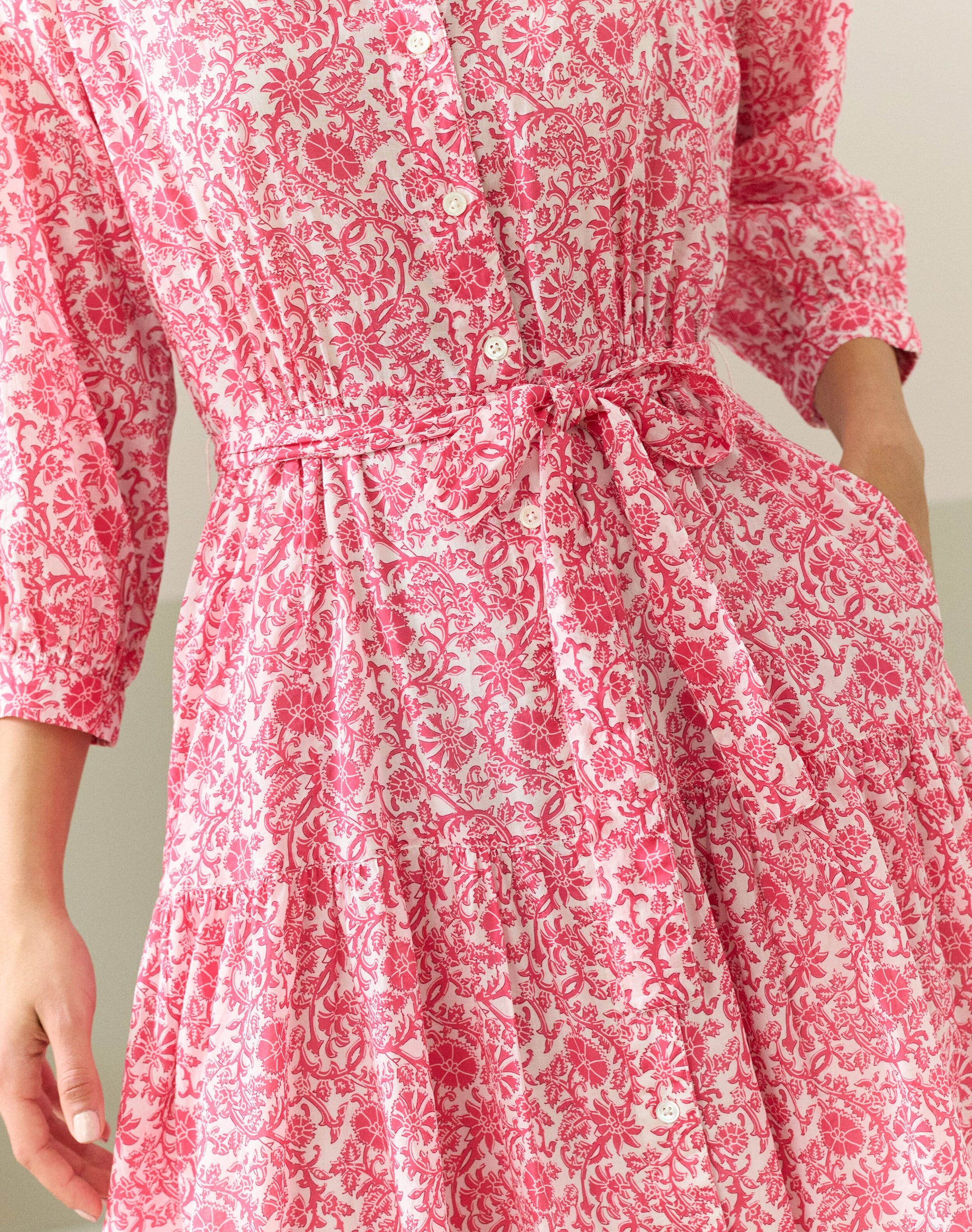 Organic Cotton Voile Shirt Dress