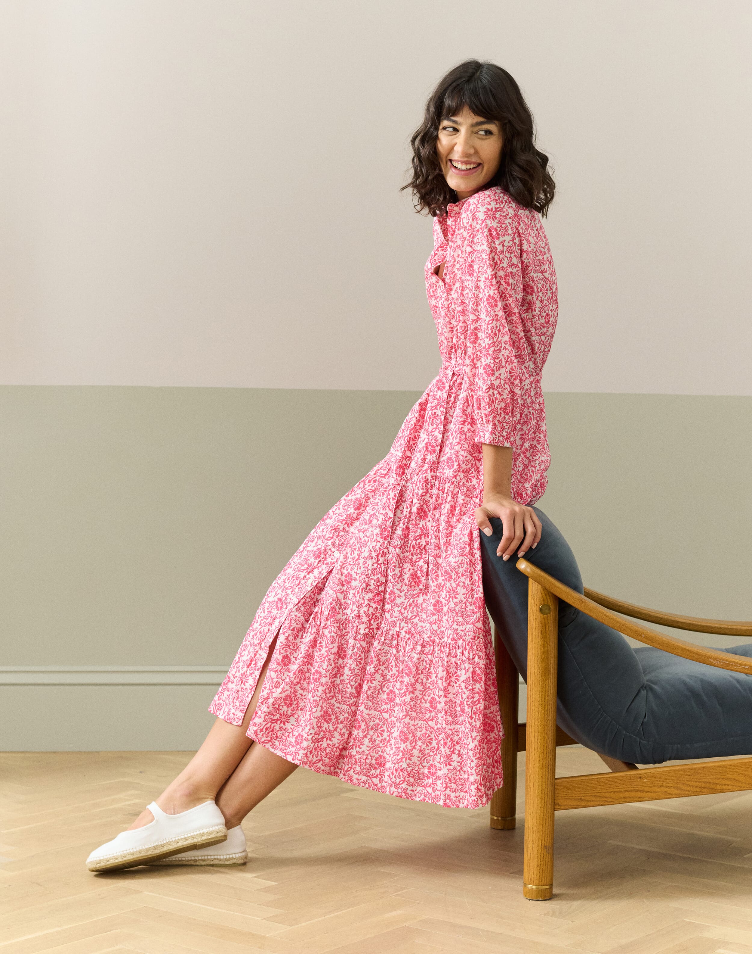 Organic Cotton Voile Shirt Dress